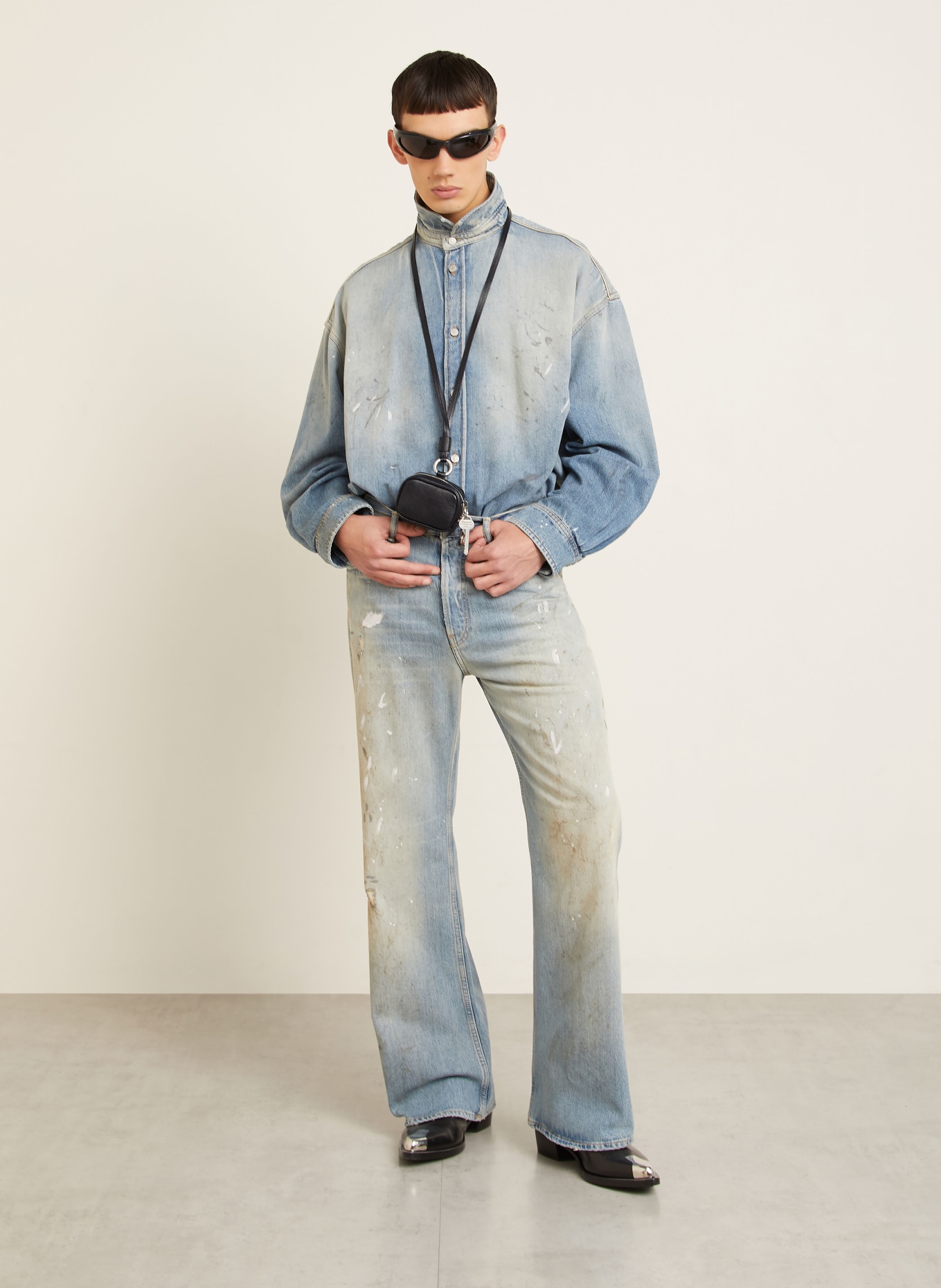 Acne Studios Microzakje: ZWART / ZILVER