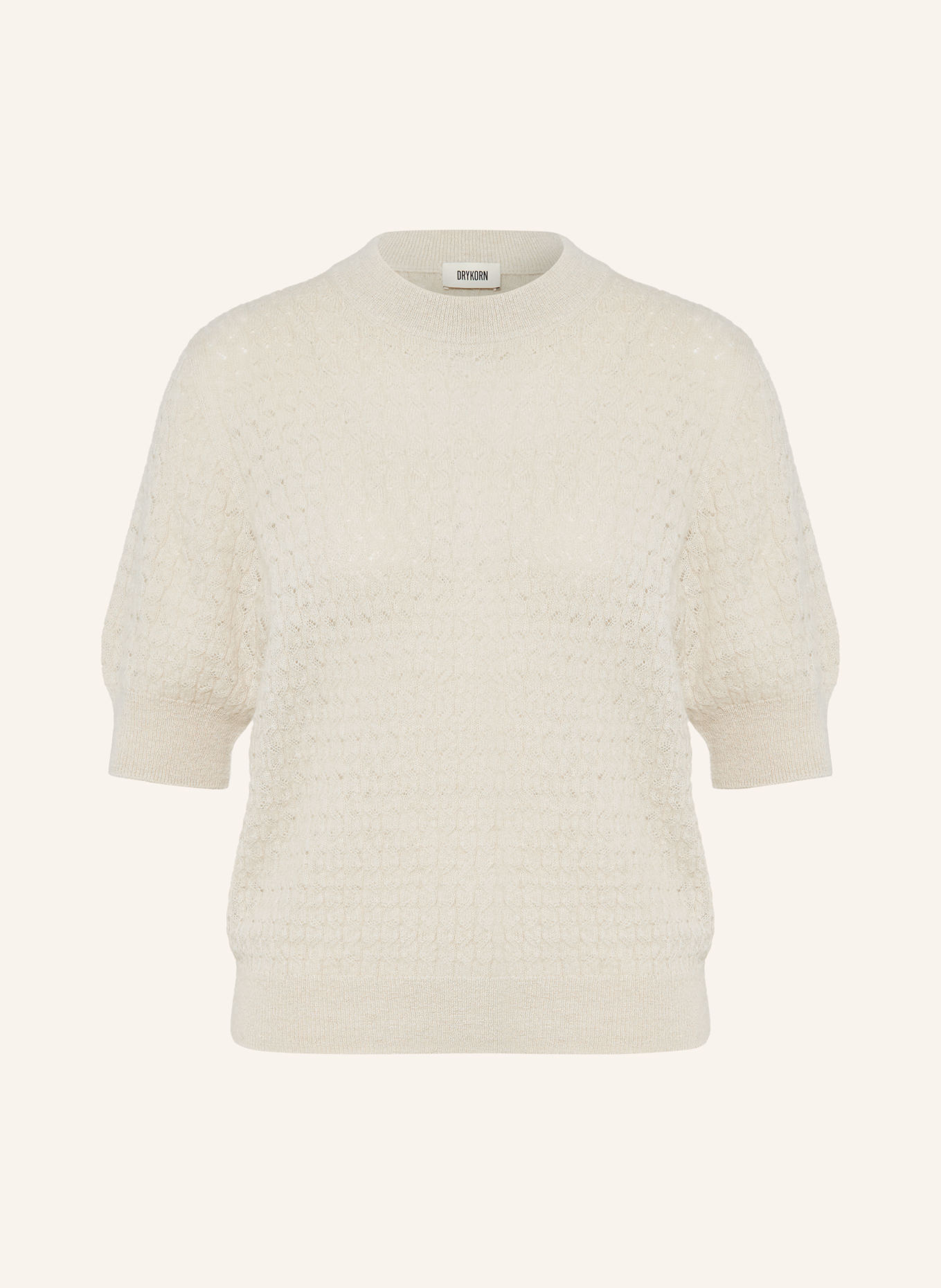 DRYKORN Strickshirt SANIDY mit Alpaka: HELLBRAUN