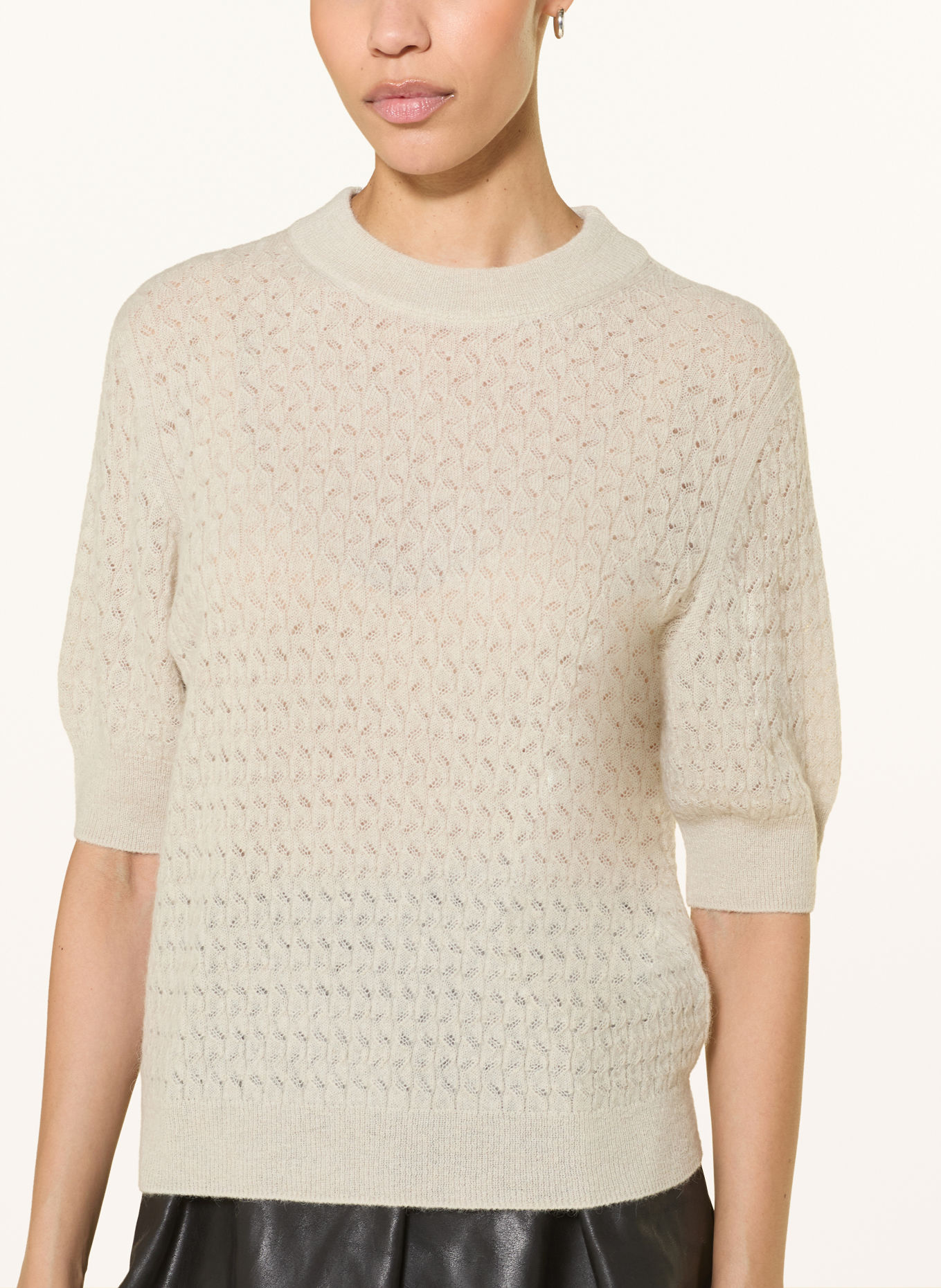 DRYKORN Strickshirt SANIDY mit Alpaka: HELLBRAUN