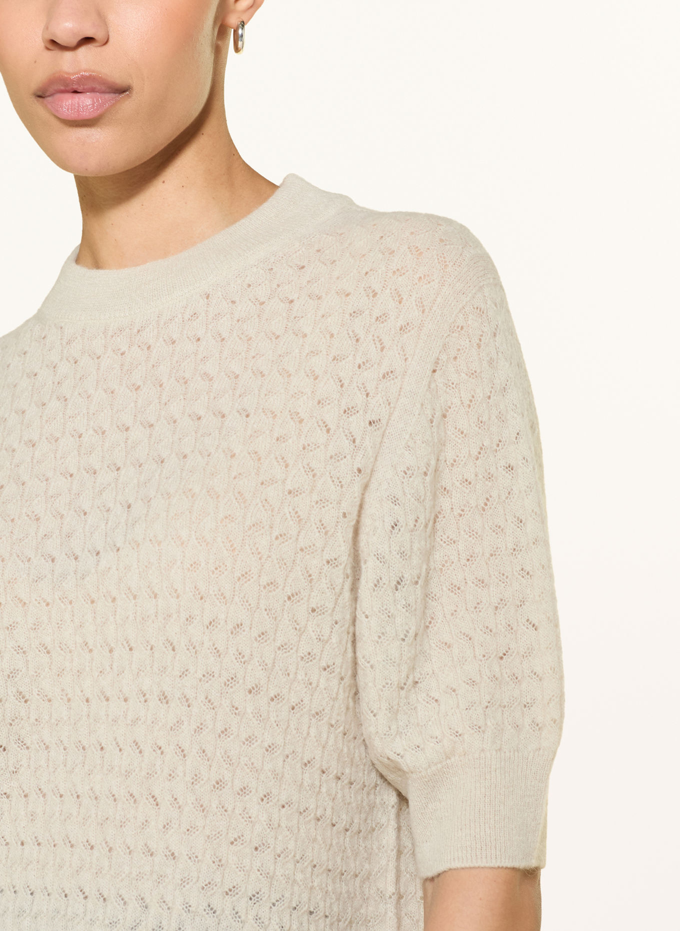 DRYKORN Strickshirt SANIDY mit Alpaka: HELLBRAUN