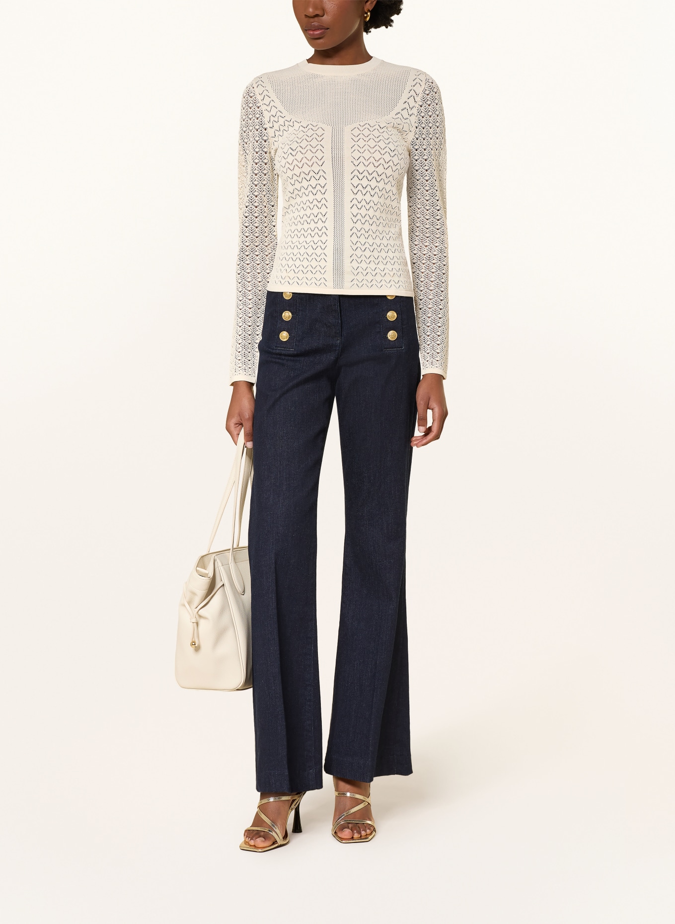 REISS Trui BELLA: CRÈME