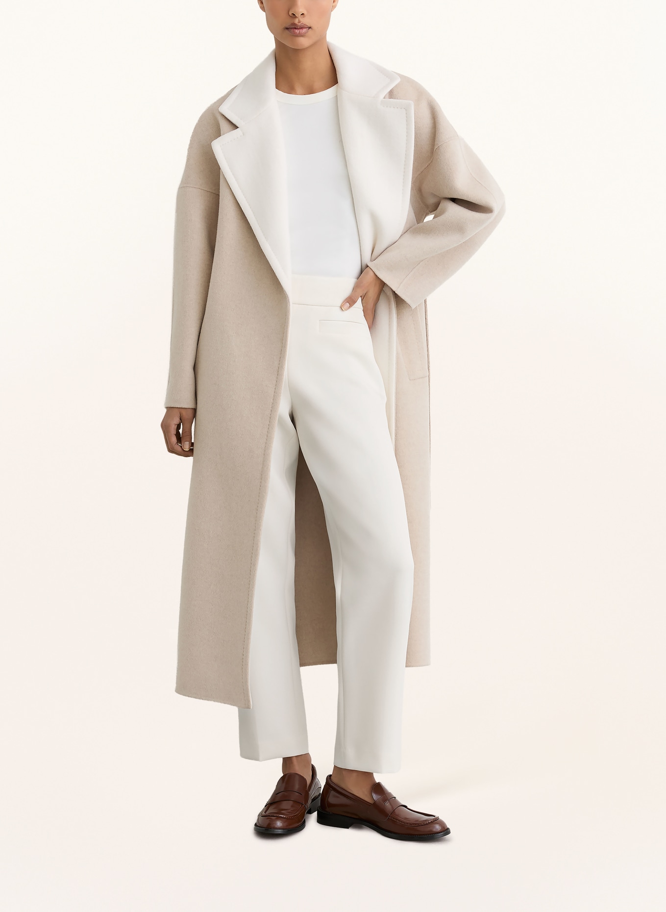 REISS 7/8-Hose ROSEMARY: ECRU