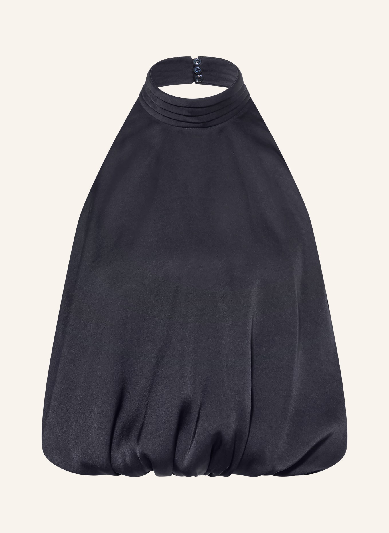 CLAUDIE PIERLOT Blusentop aus Satin: DUNKELBLAU