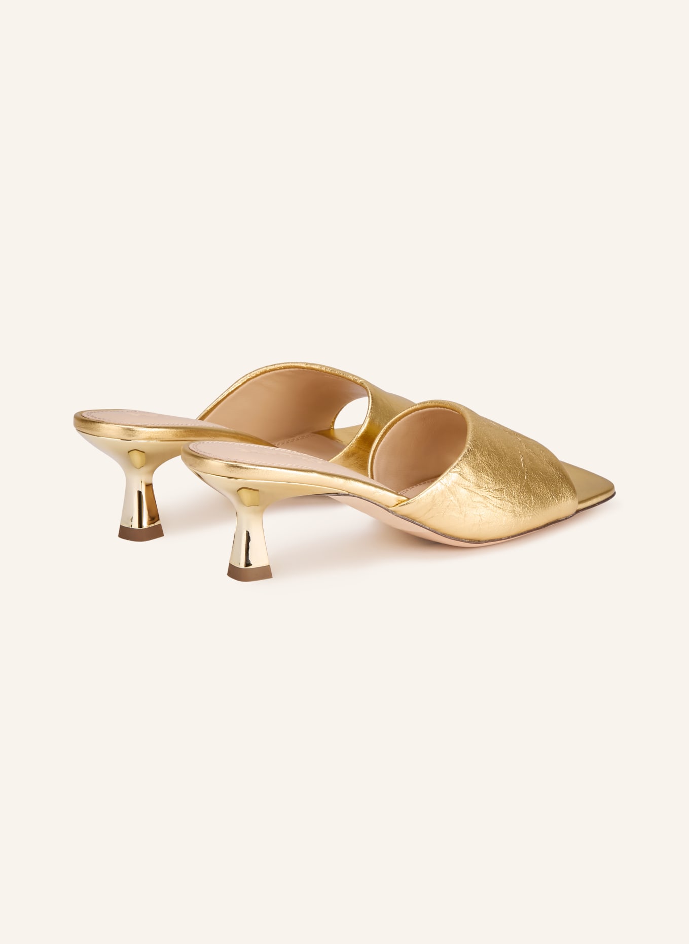 SANDRO Mules: GOLD