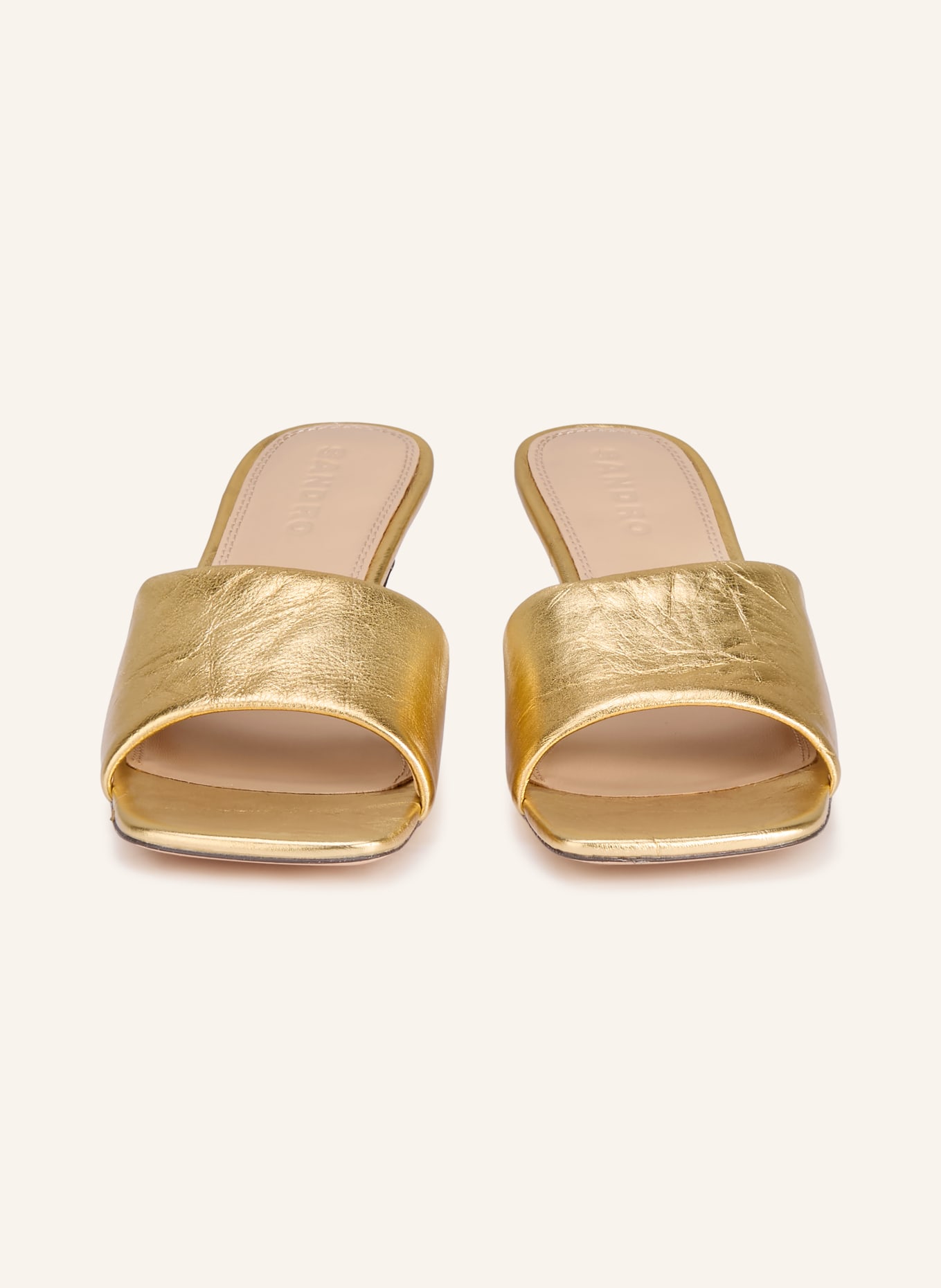 SANDRO Mules: GOLD