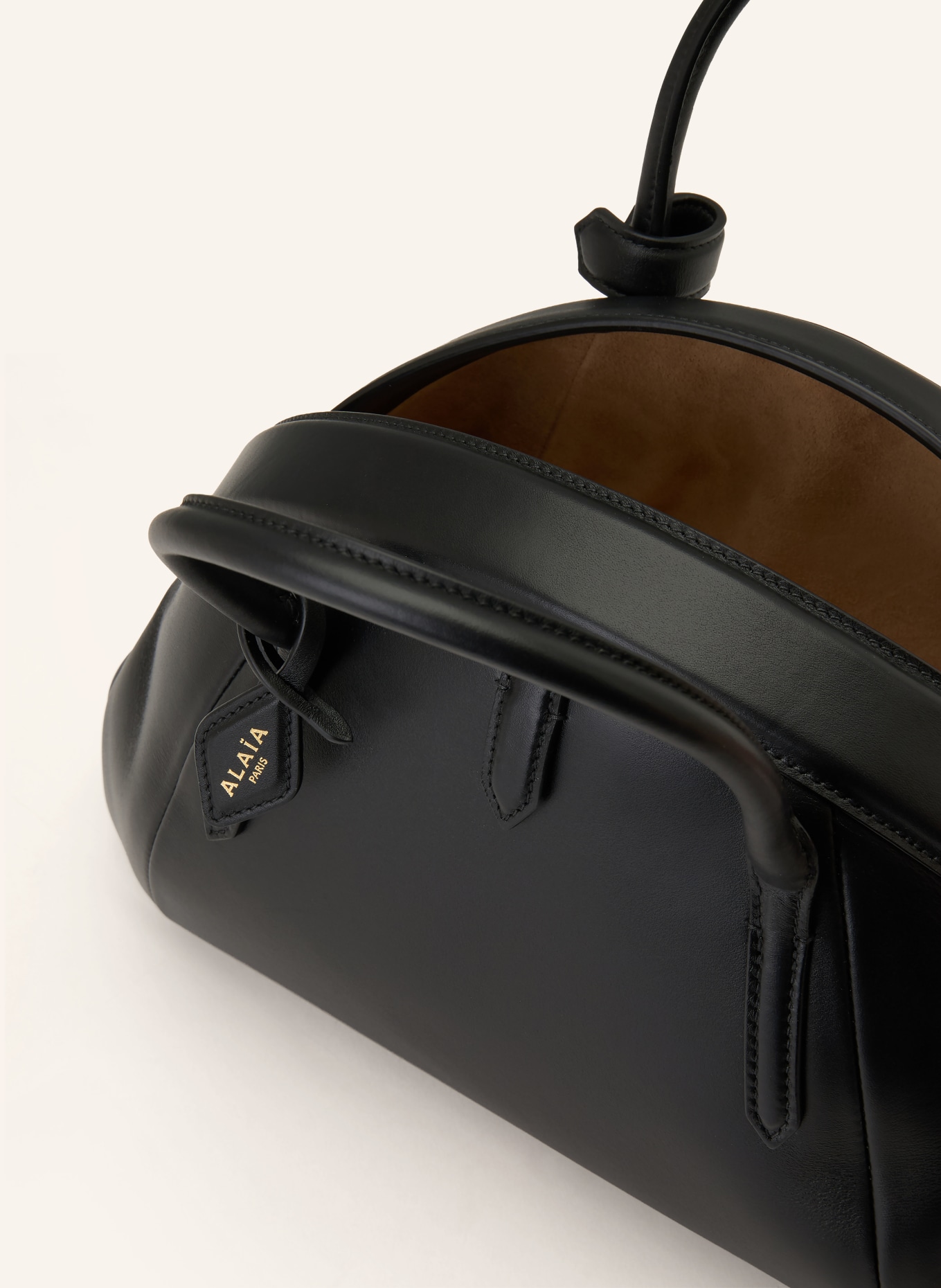 ALAÏA handtas: ZWART / GOUD