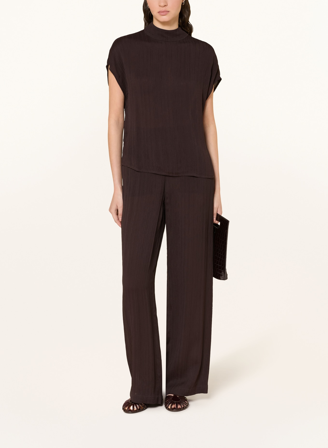 someday ZLISEA Blouse Top: DARK BROWN