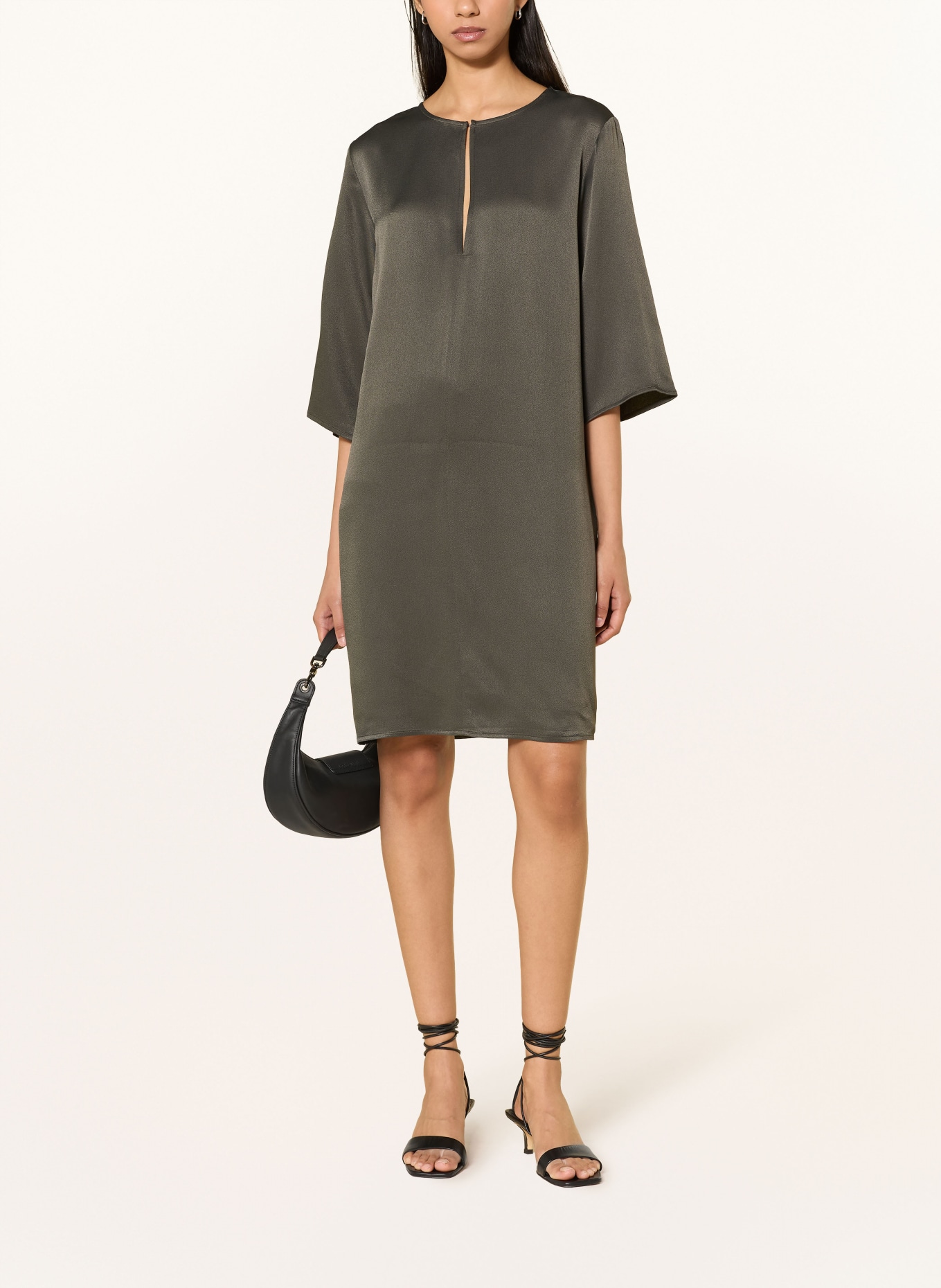 someday QONEMA dress with 3/4 sleeves: OLIVE