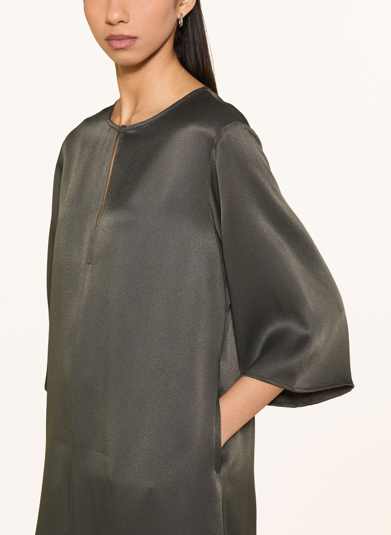 someday QONEMA dress with 3/4 sleeves: OLIVE