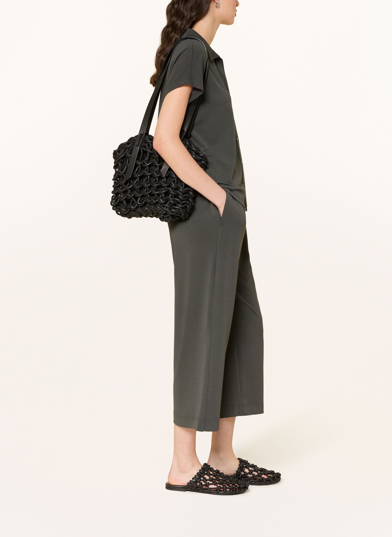 someday Culotte CELASTO WIDE: DUNKELGRÜN