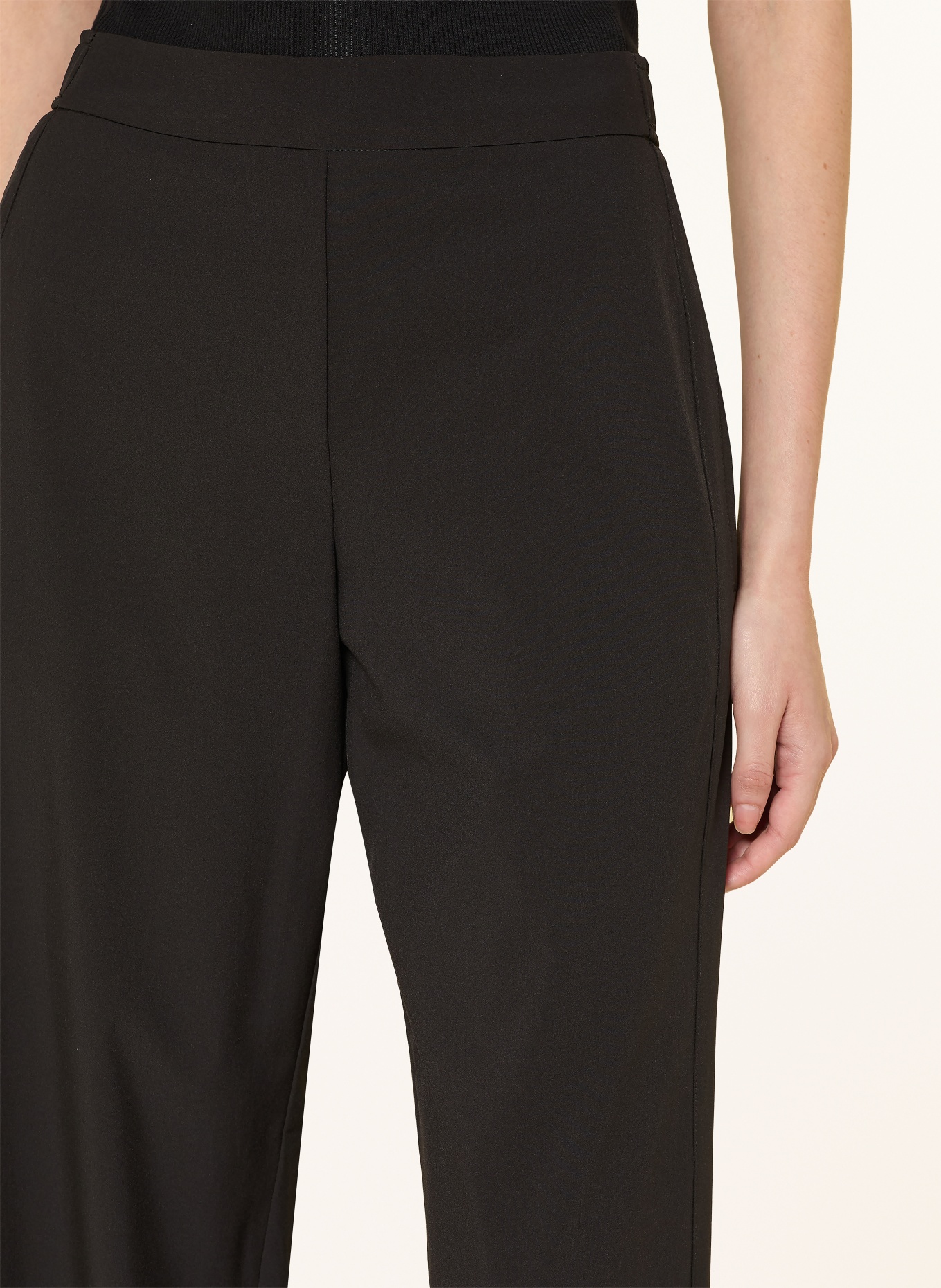 someday CHARLIE WIDE LINE wide-leg pants: BLACK