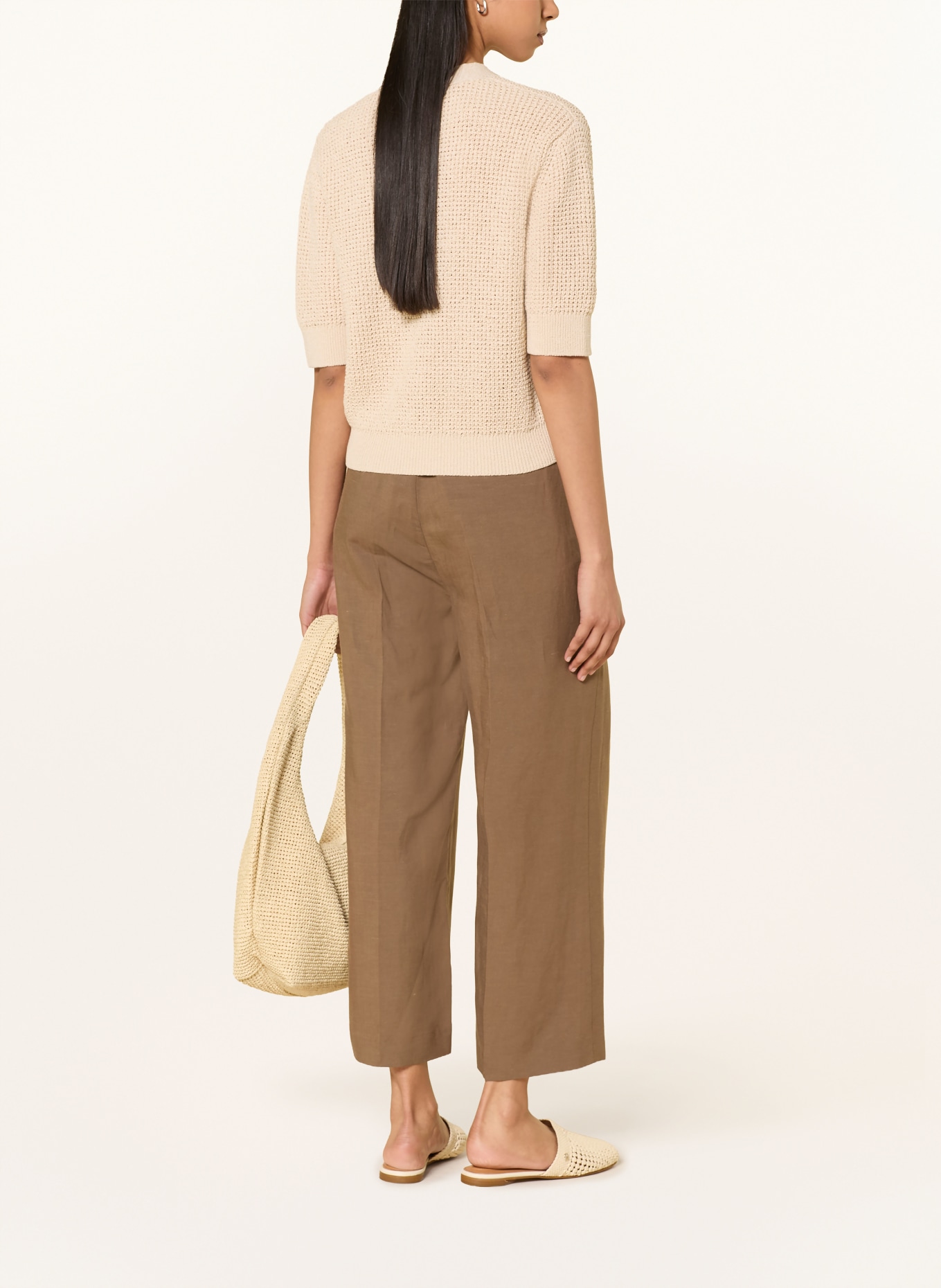 someday Strickjacke TEMMY mit 3/4-Arm: BEIGE