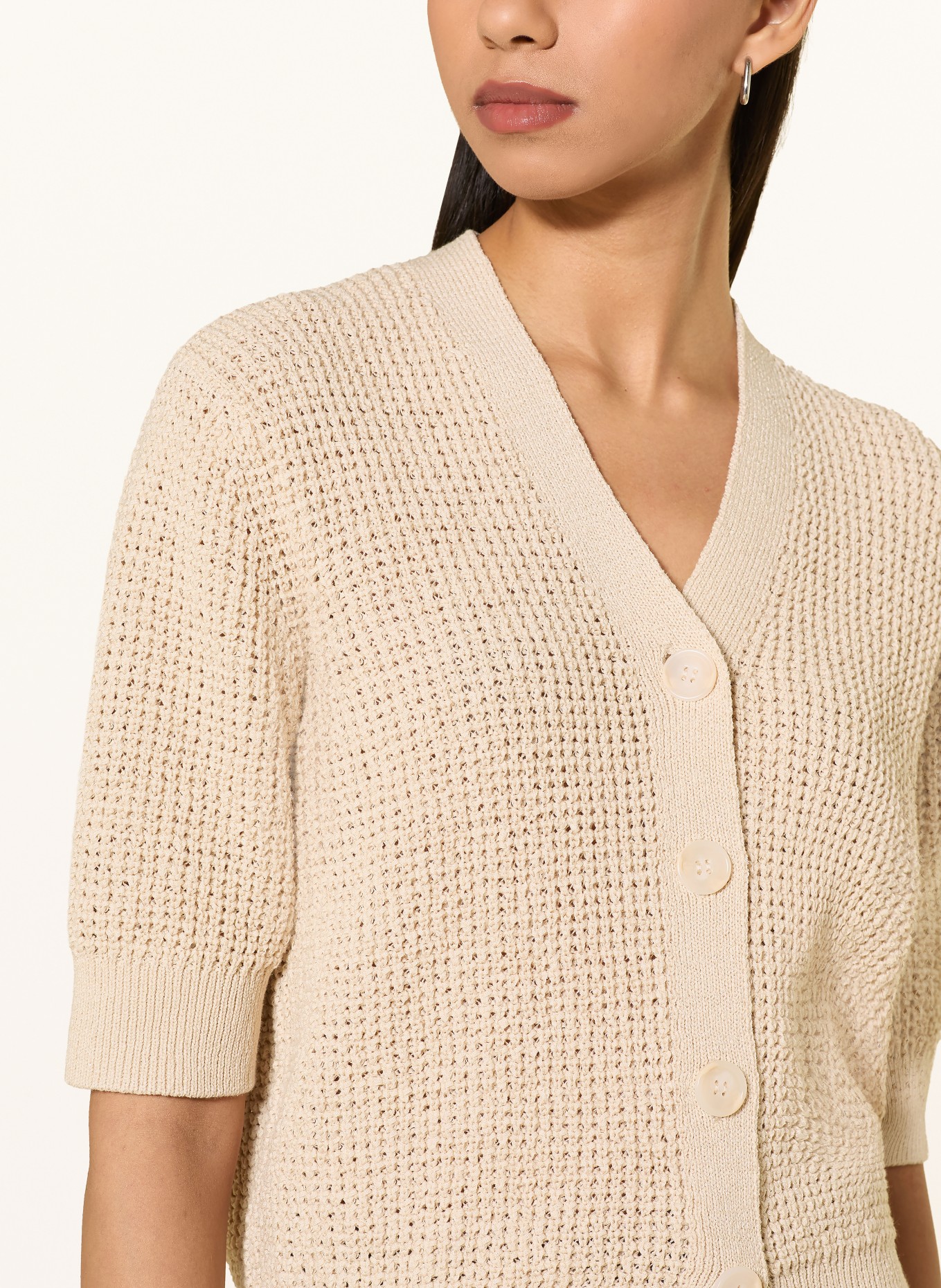someday Strickjacke TEMMY mit 3/4-Arm: BEIGE