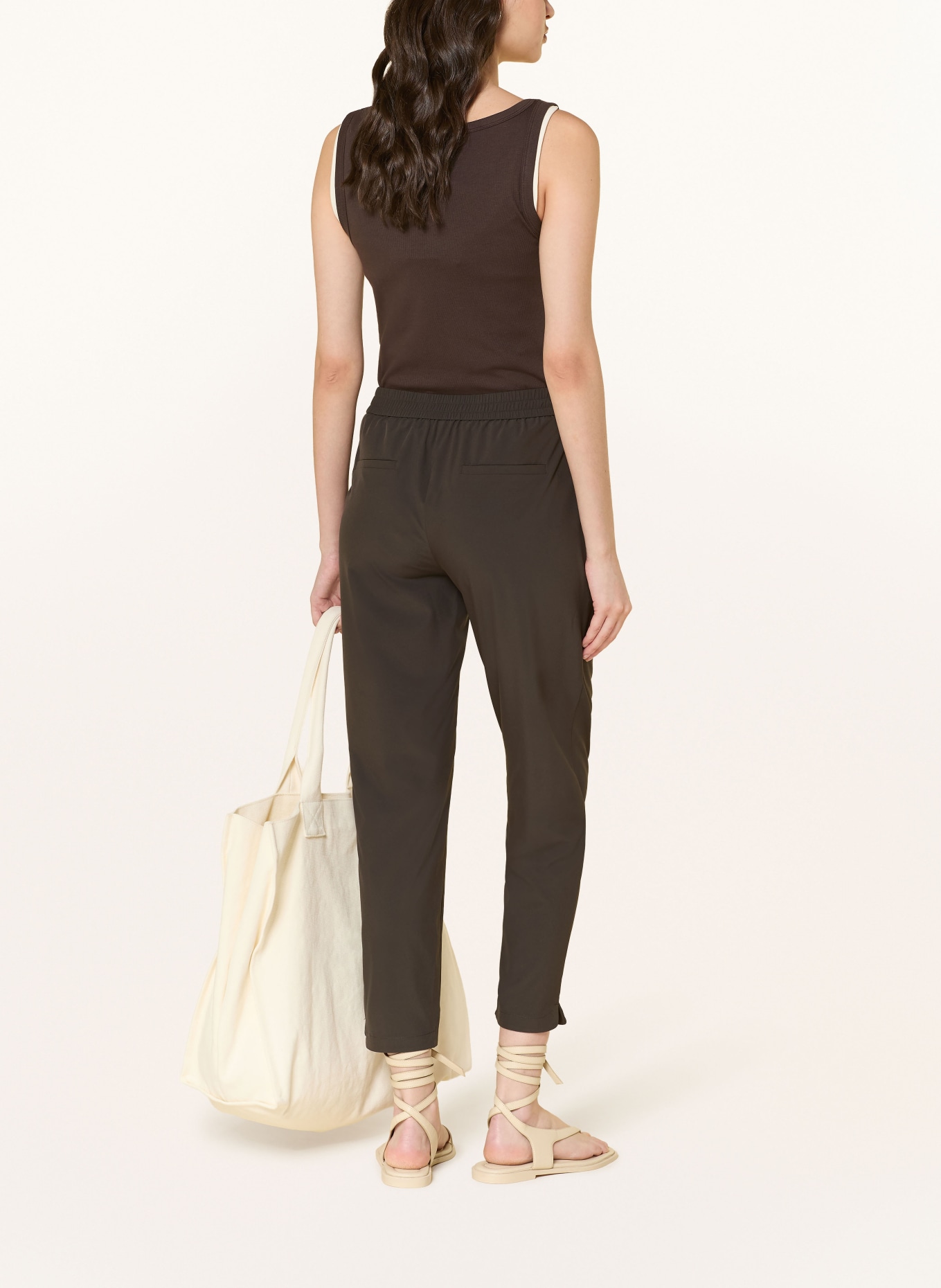 someday Pantalon 7/8 CHARLIE: MARRON FONCÉ
