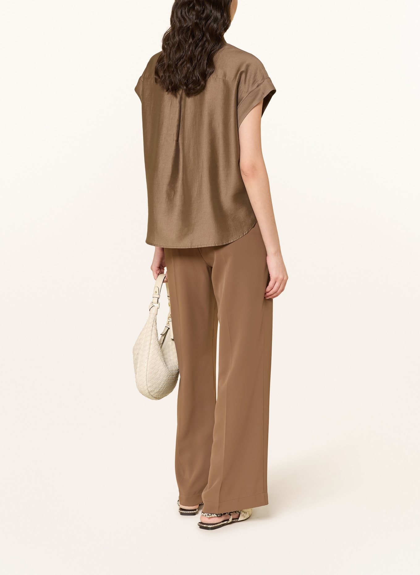 someday ZAMIN blouse shirt: LIGHT BROWN