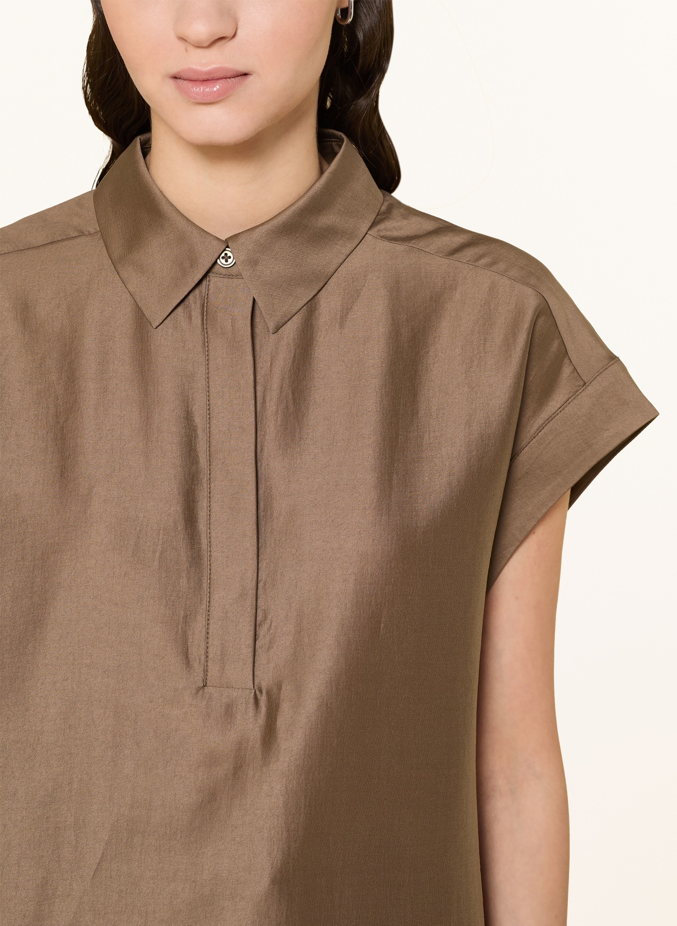 someday ZAMIN blouse shirt: LIGHT BROWN