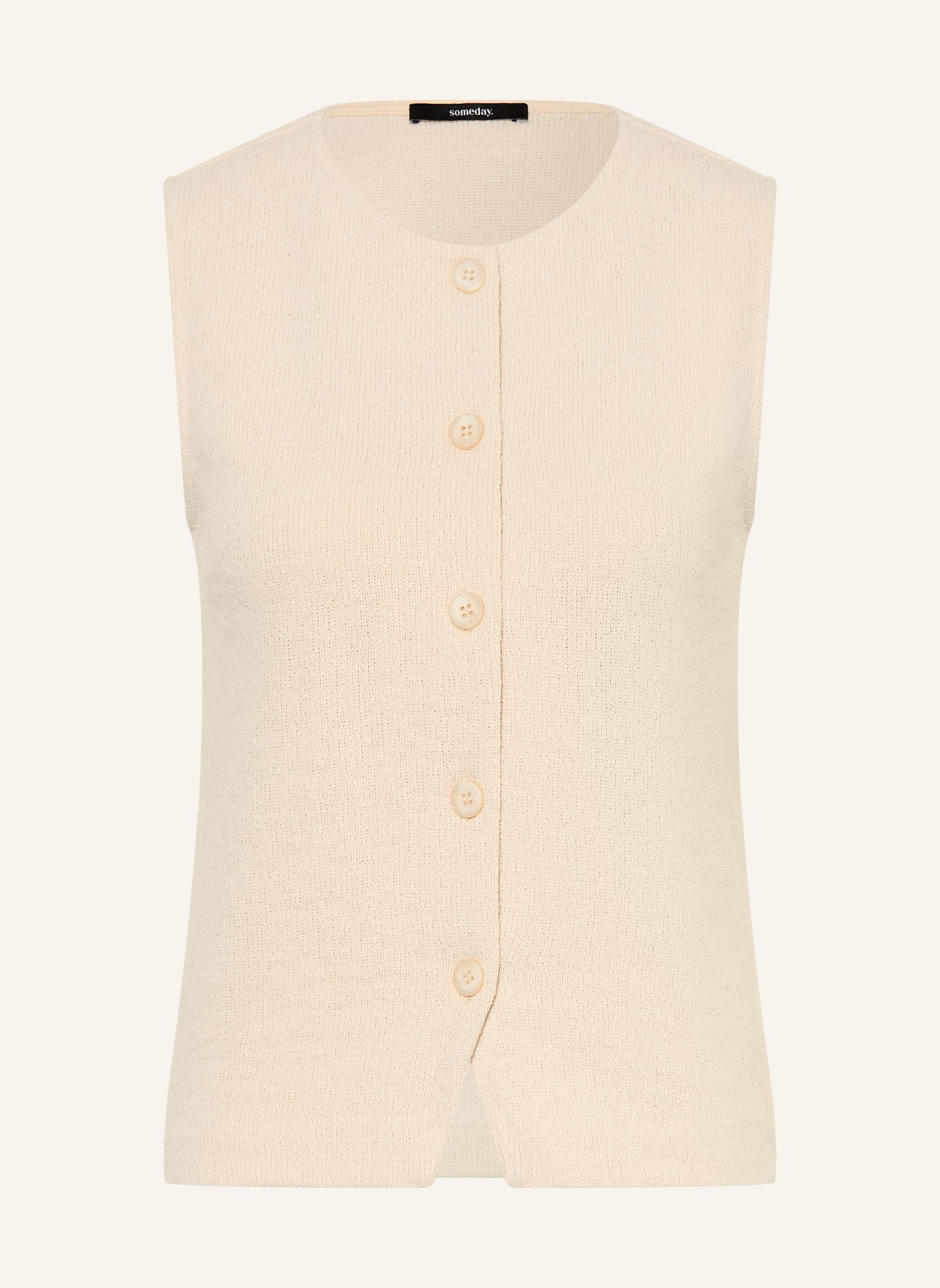 someday ULIDA Knit Vest: CREAM