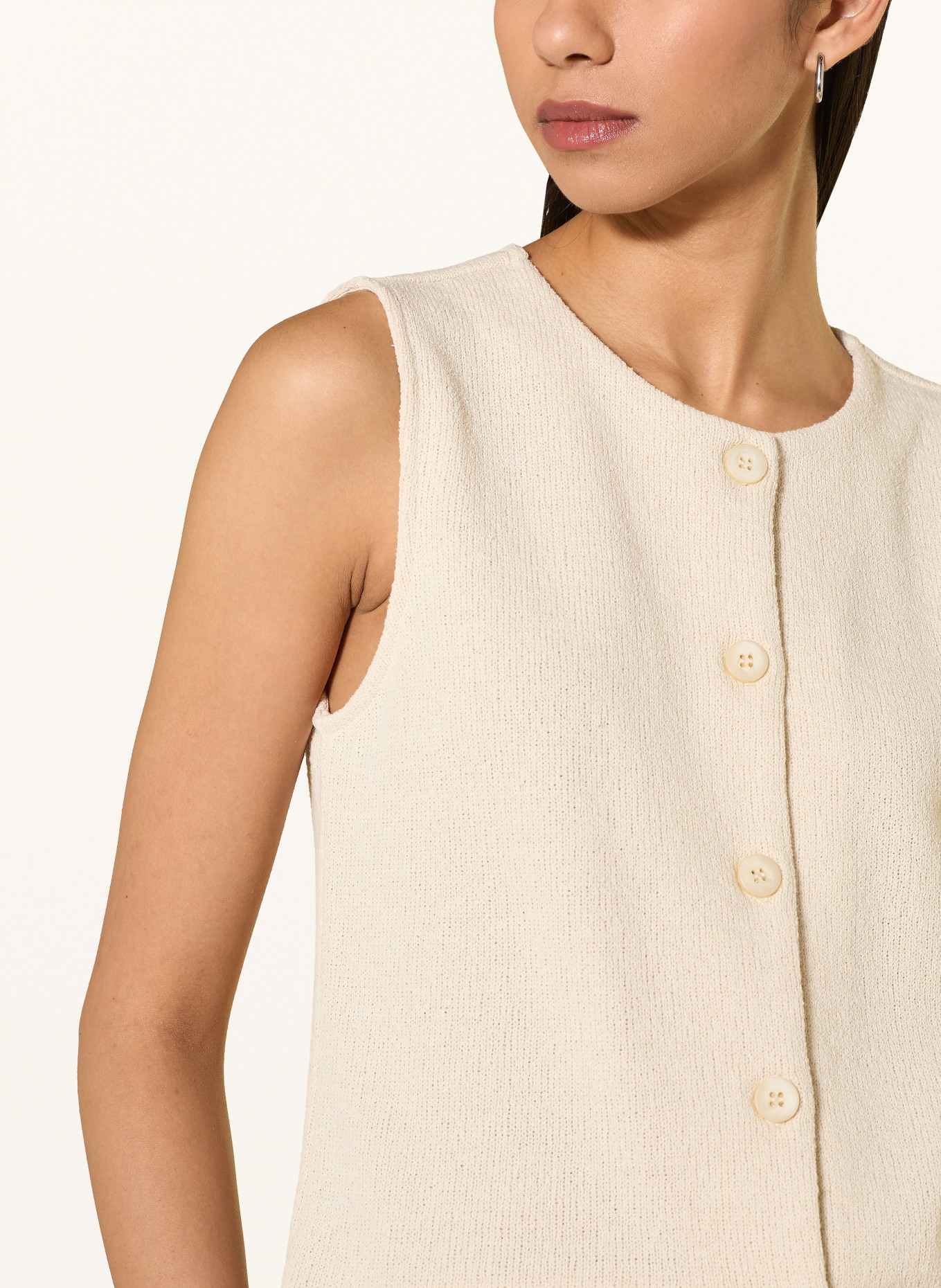 someday ULIDA Knit Vest: CREAM