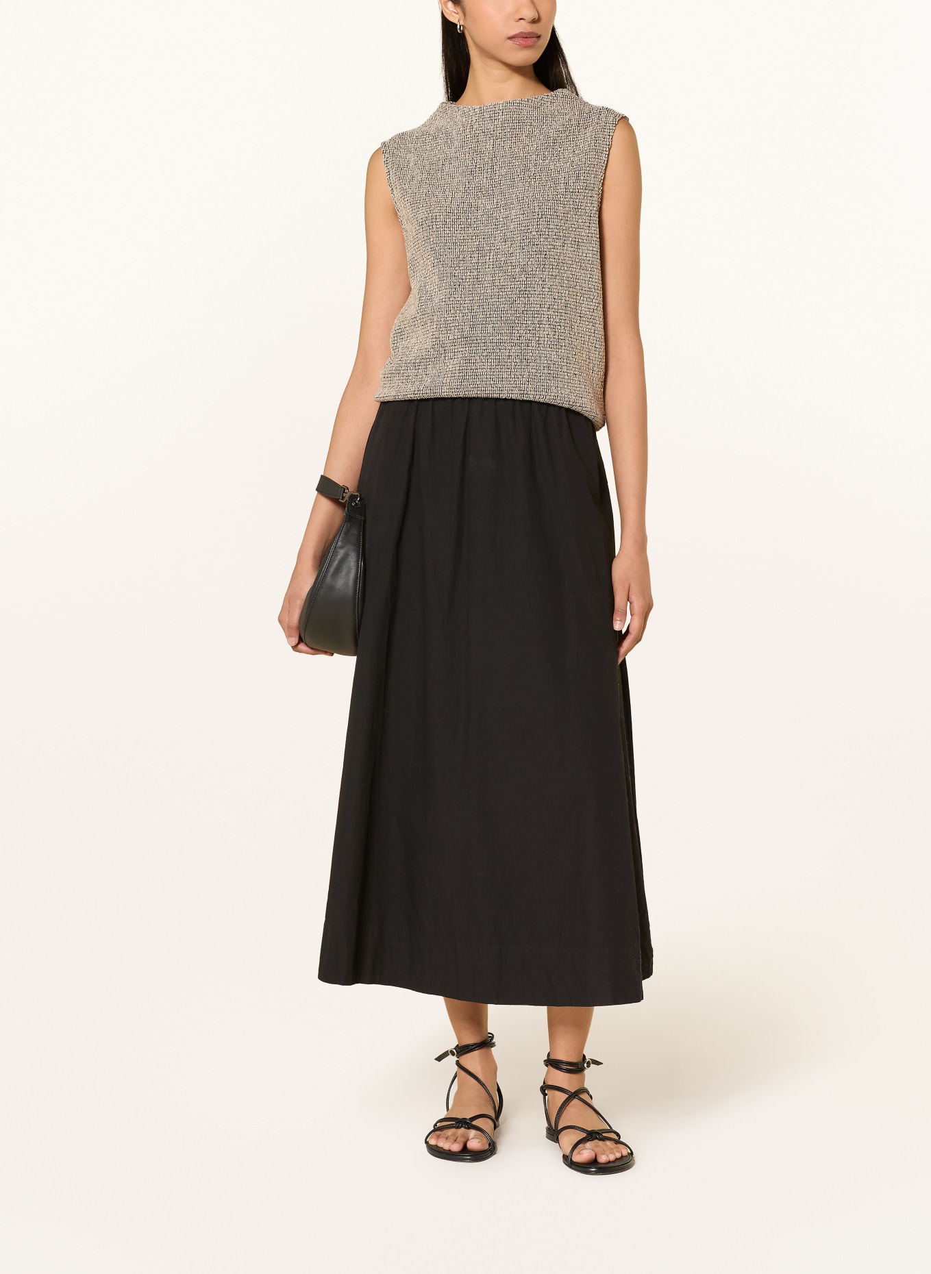 someday Top UMALU: BLACK / ECRU