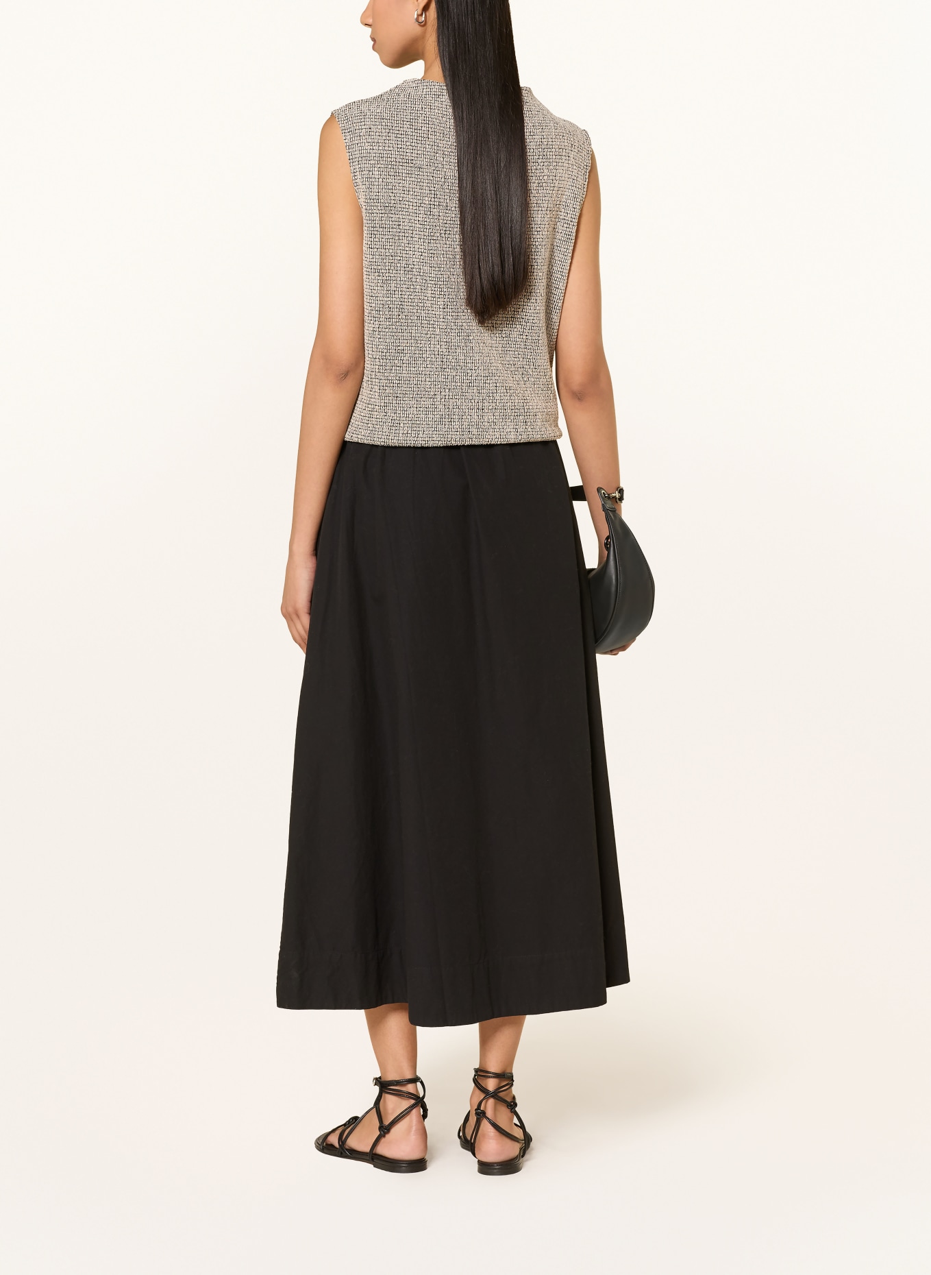 someday Top UMALU: BLACK / ECRU