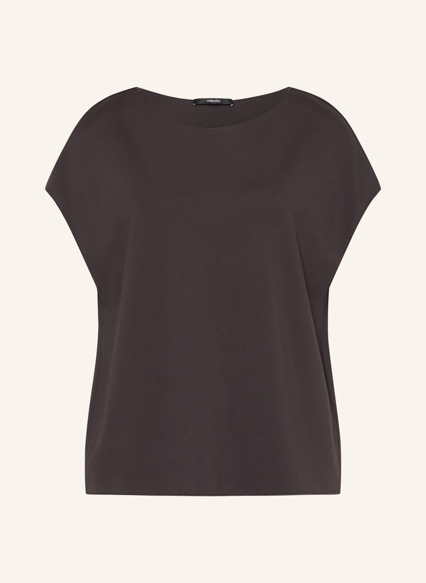 someday UVALERIE T-shirt: DARK BROWN