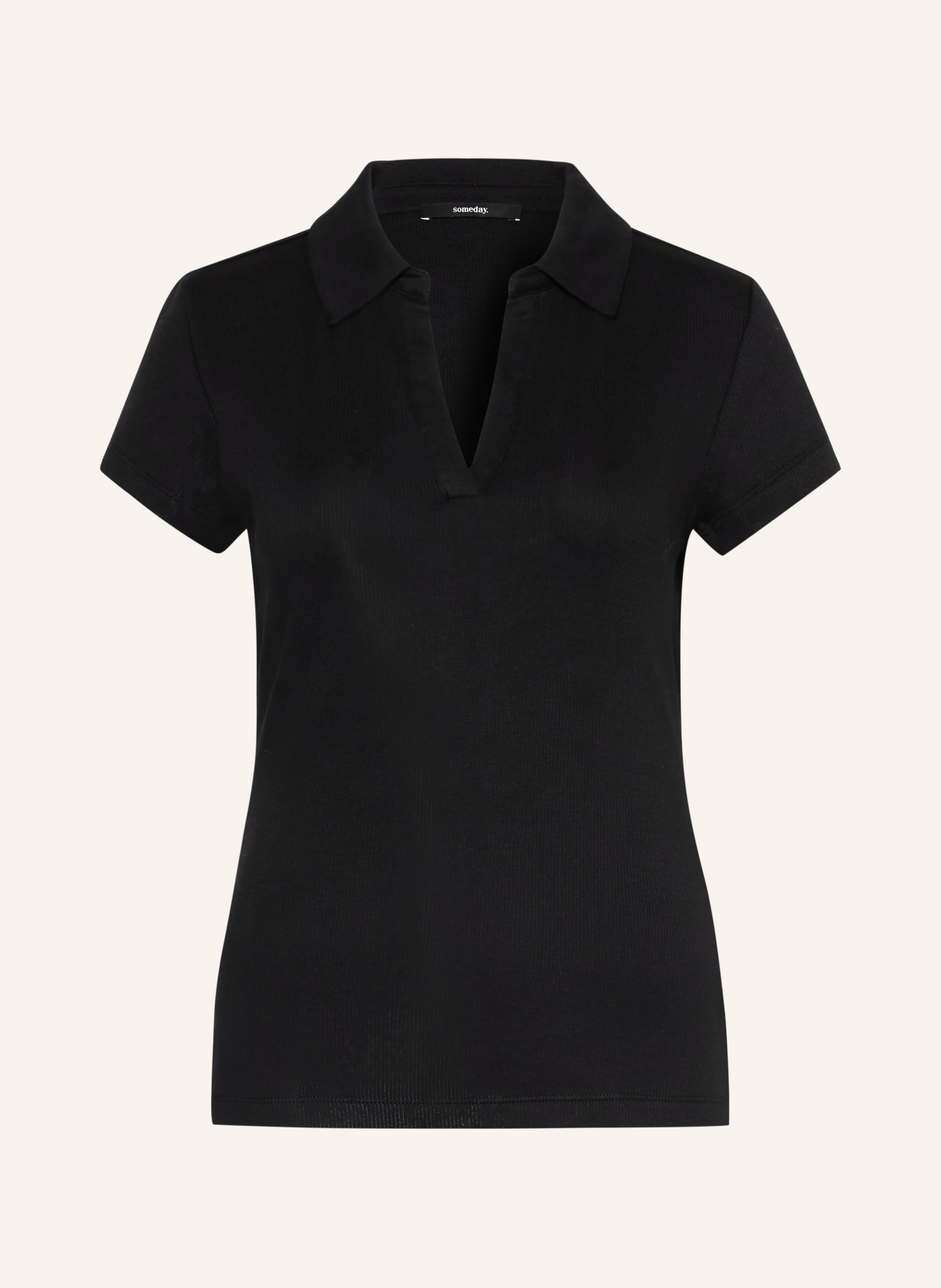 someday Jersey poloshirt KLEOH POLO: ZWART