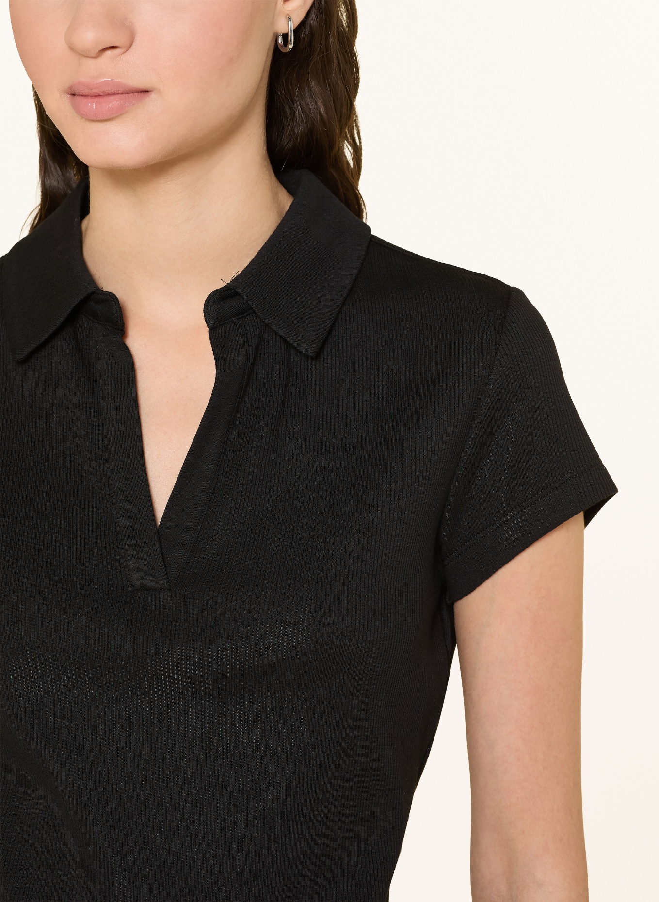 someday Jersey poloshirt KLEOH POLO: ZWART