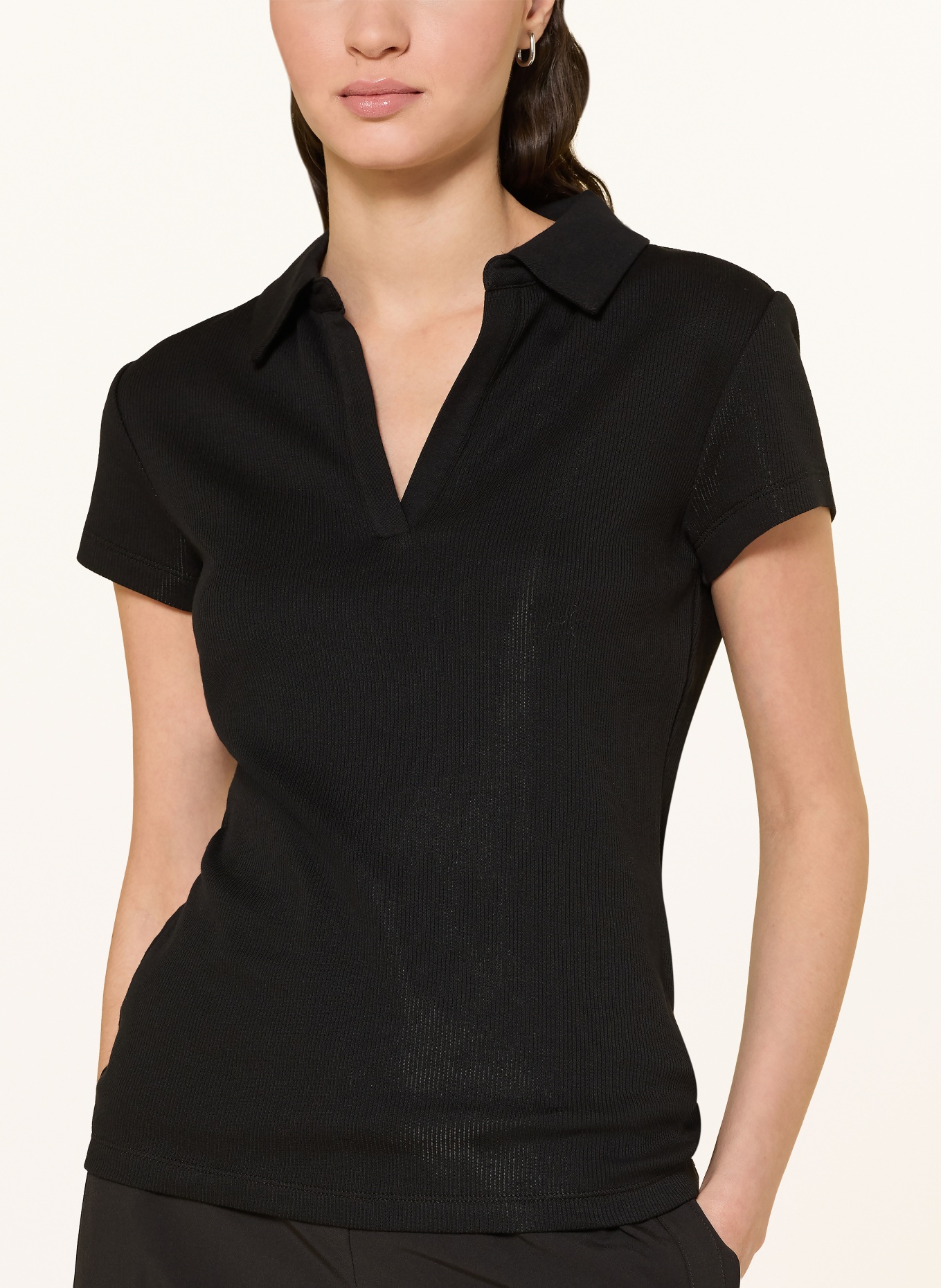 someday Jersey poloshirt KLEOH POLO: ZWART