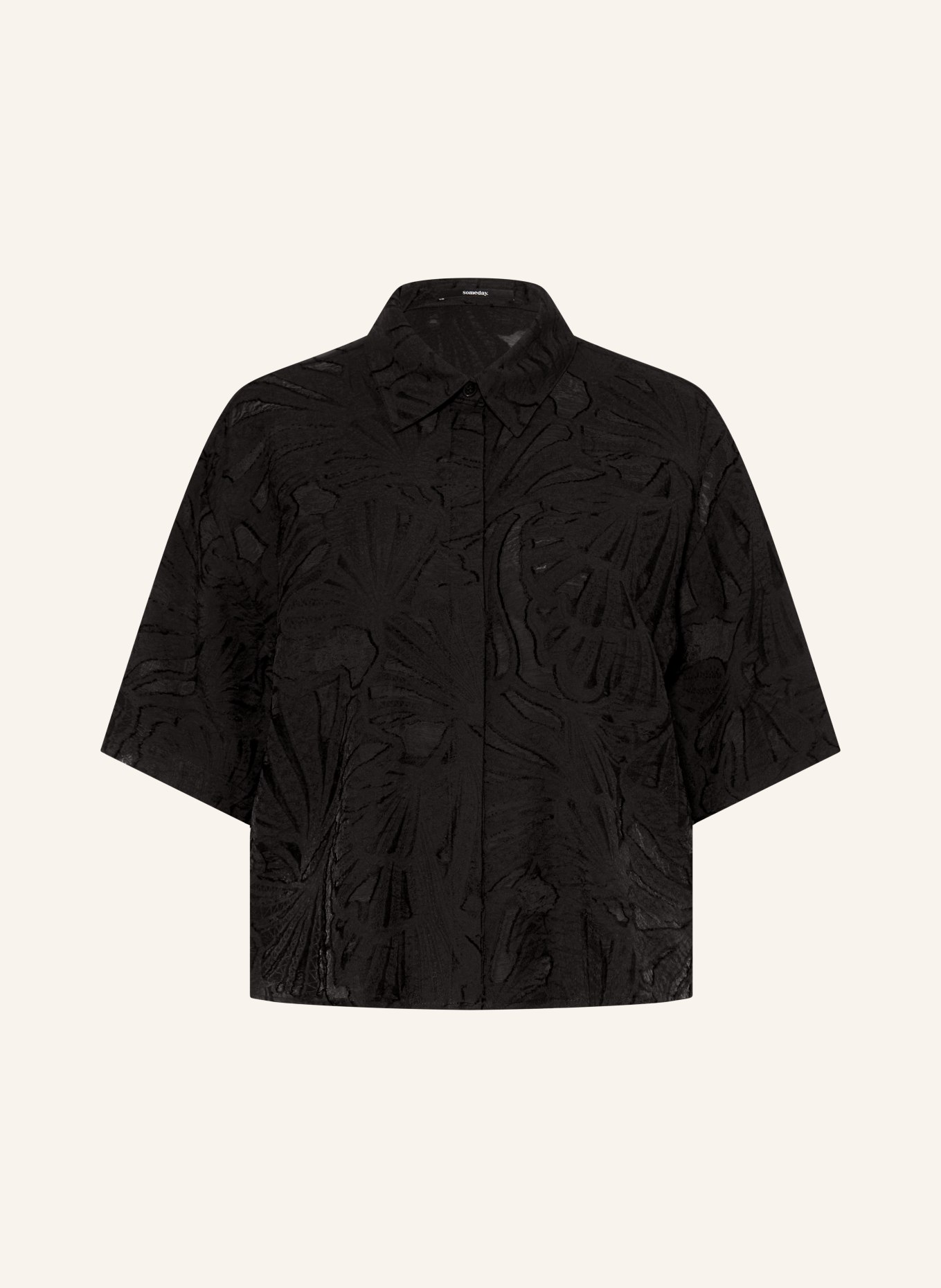 someday ZLOWERA shirt blouse: BLACK
