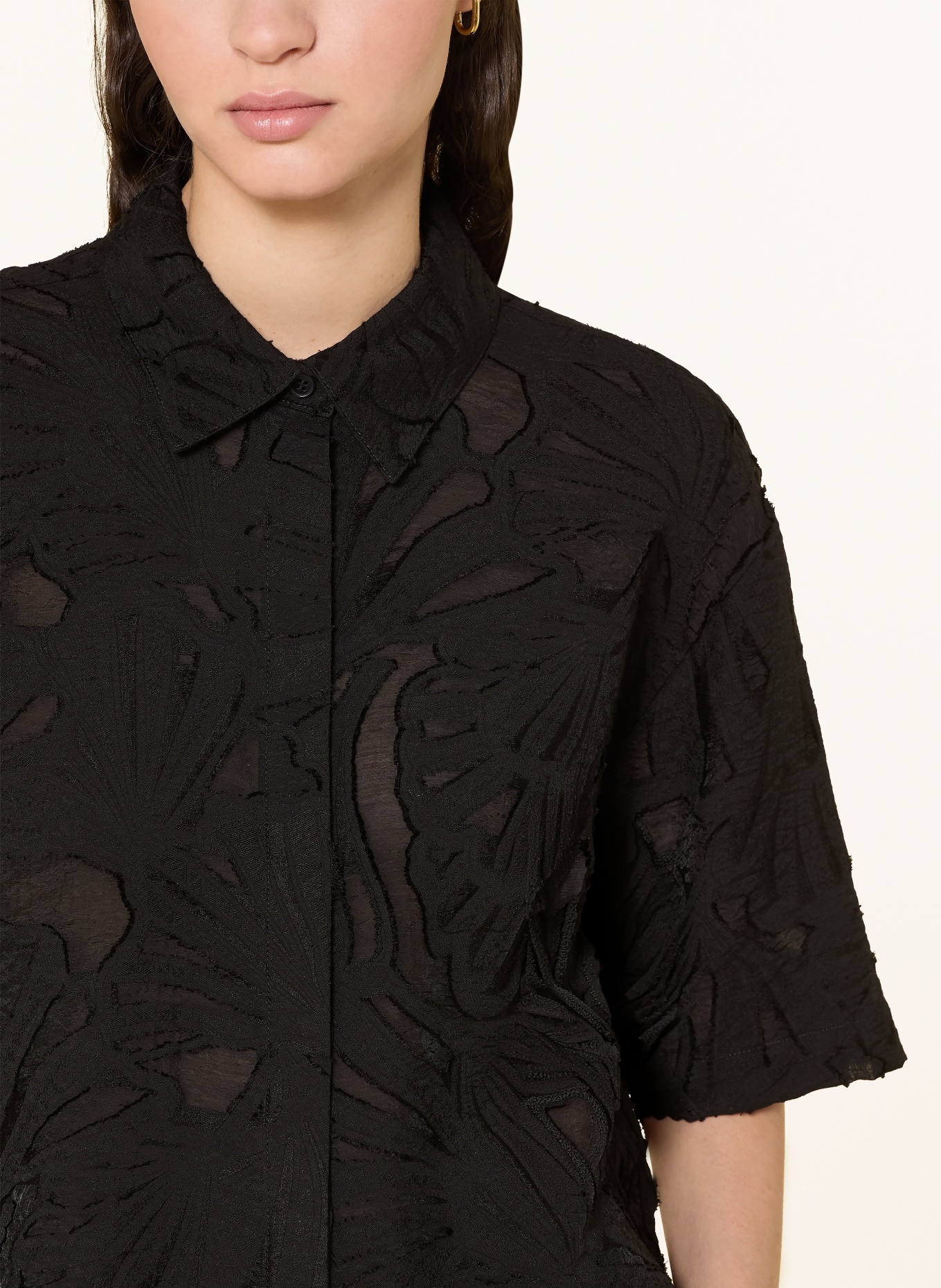 someday ZLOWERA shirt blouse: BLACK