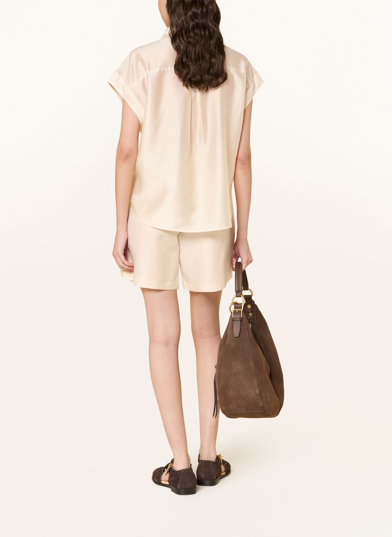 someday CHARLIE linen shorts: ECRU