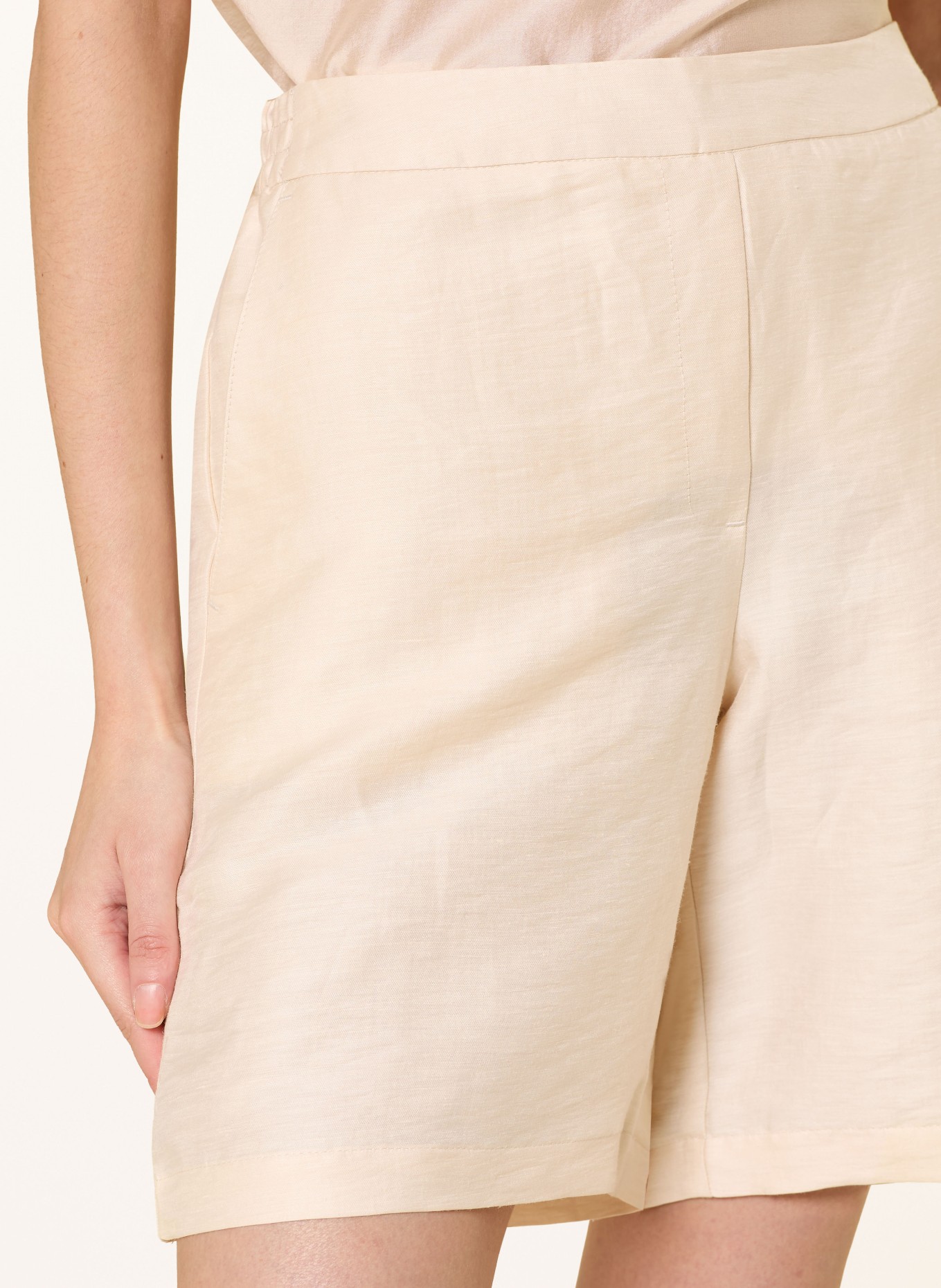 someday CHARLIE linen shorts: ECRU