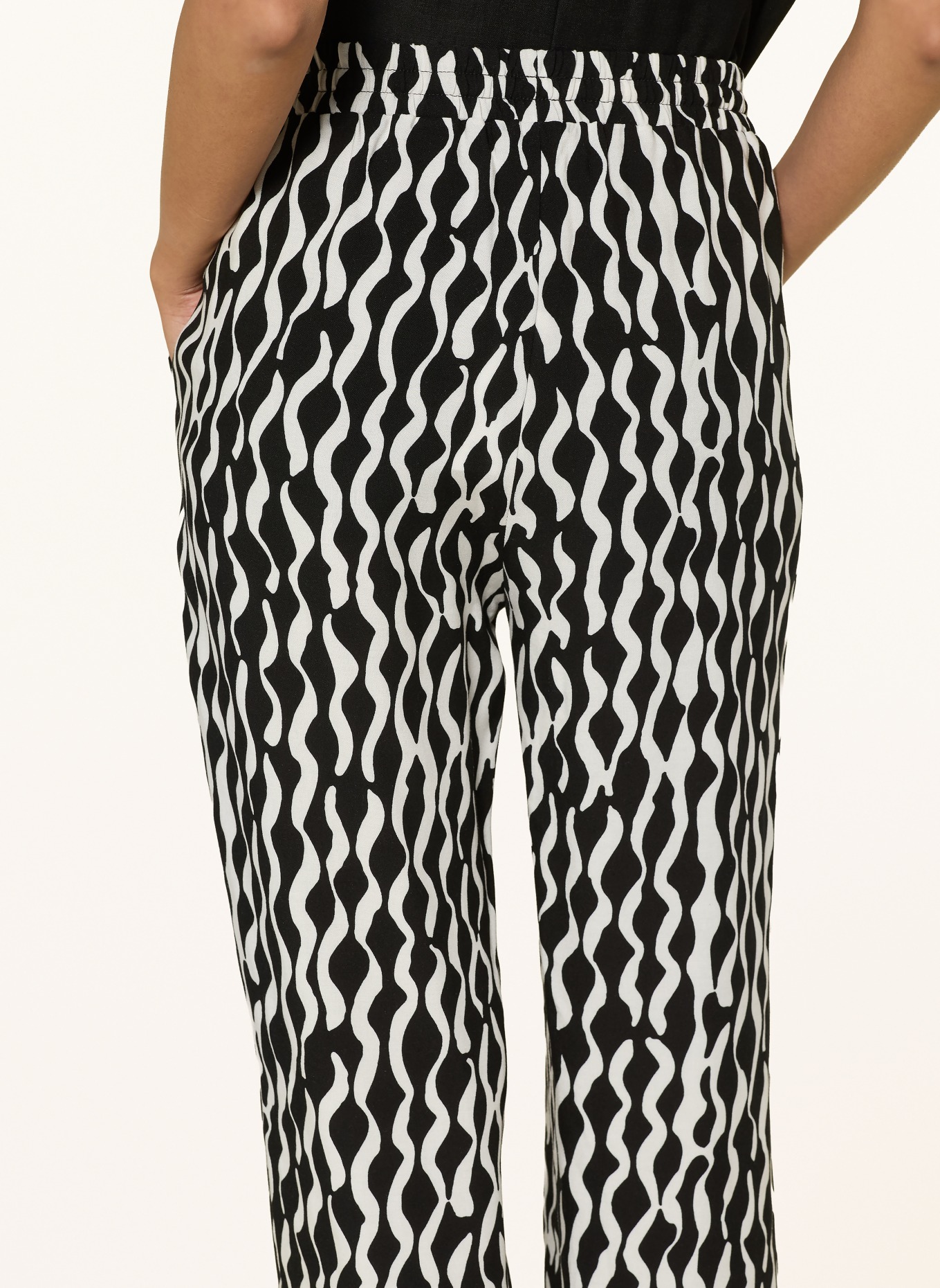 OPUS Marlenehose MAROU MOTION: SCHWARZ / CREME