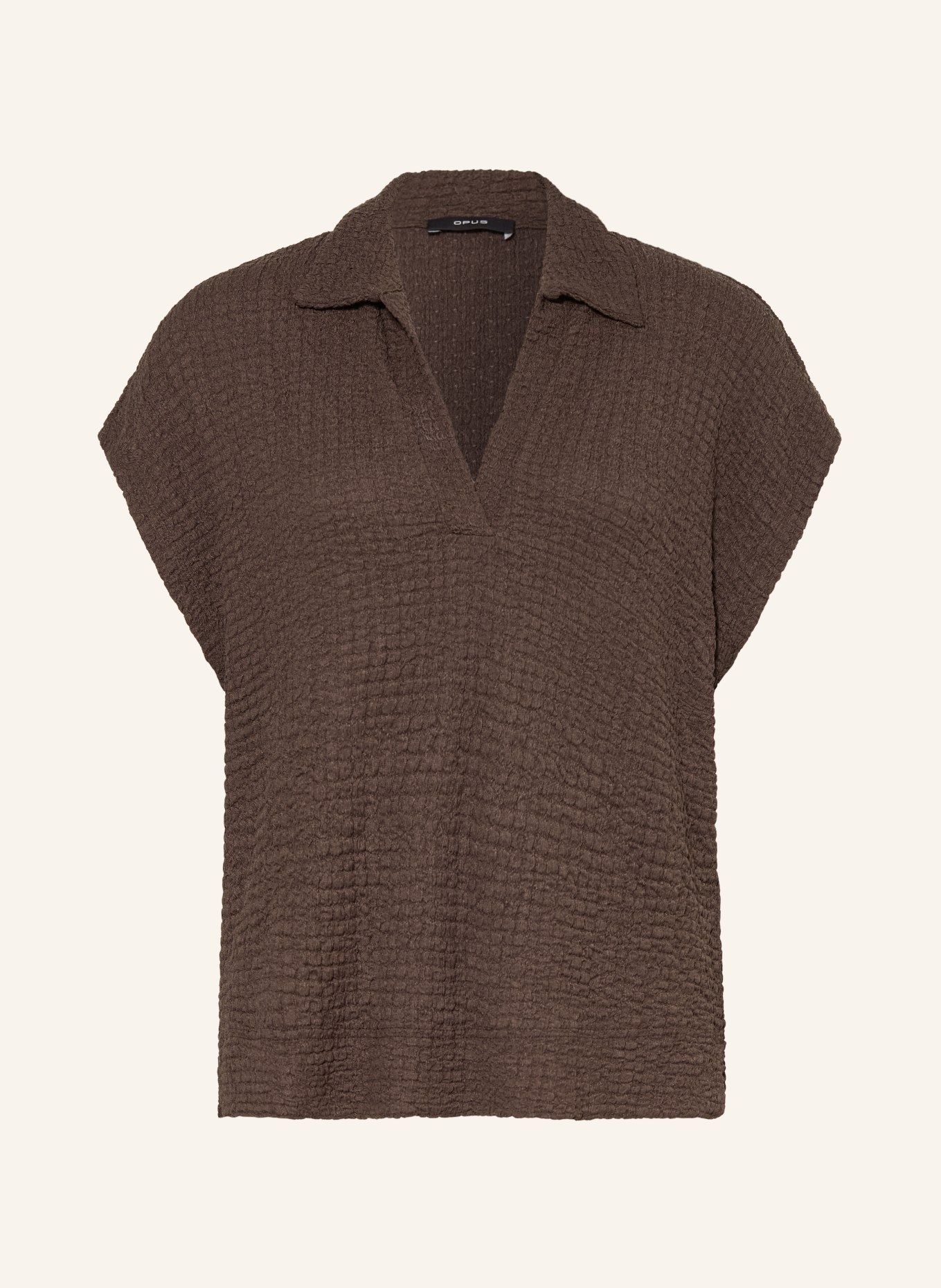 OPUS SIPIN Blouse Shirt: DARK BROWN