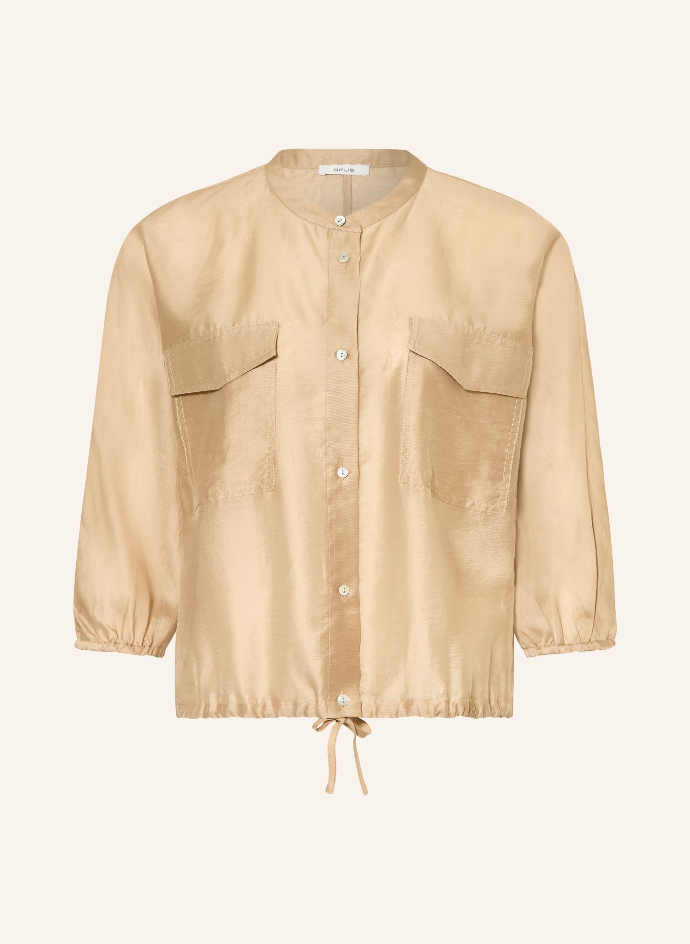 OPUS FUNUK Blouse with 3/4-length sleeves: BEIGE