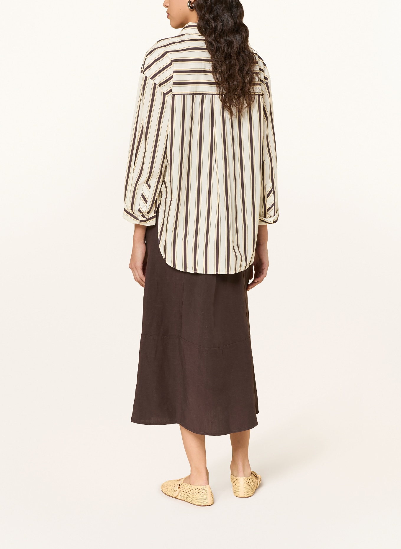 OPUS RIDANA Skirt: DARK BROWN