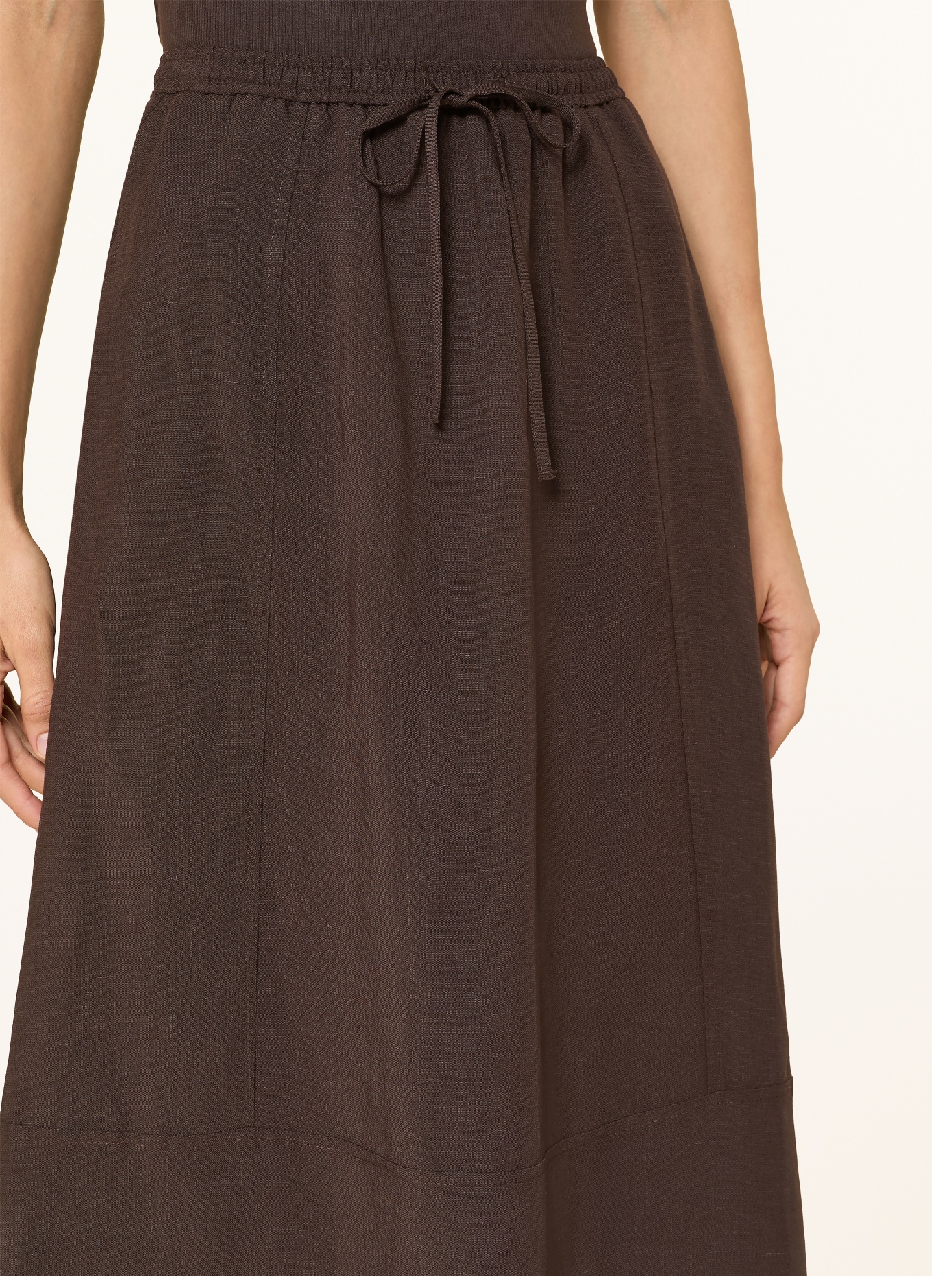 OPUS RIDANA Skirt: DARK BROWN