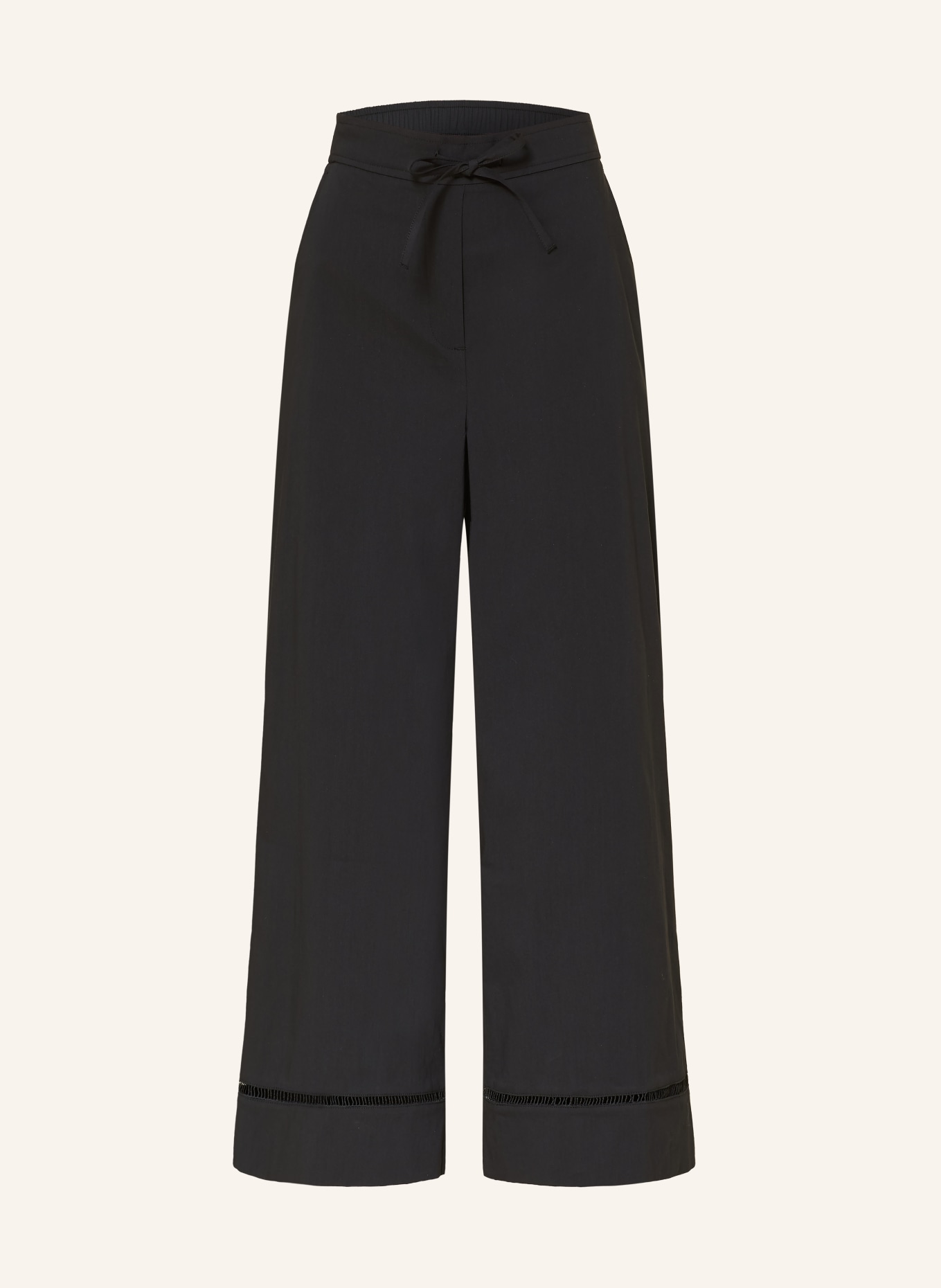 OPUS MISHA Culottes with Lace: BLACK