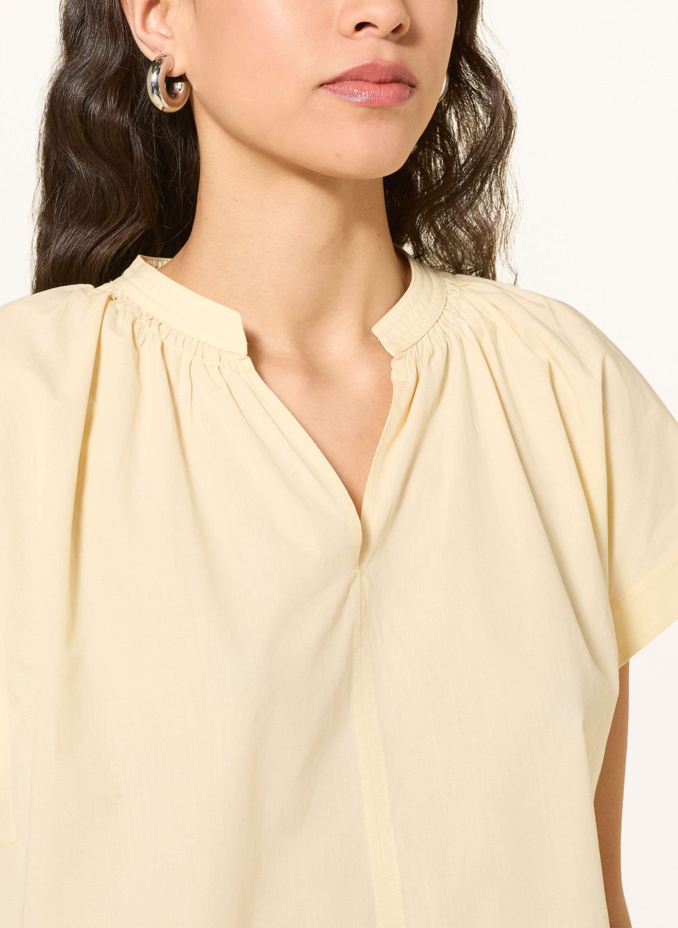OPUS FIRU Blouse Shirt: LIGHT YELLOW