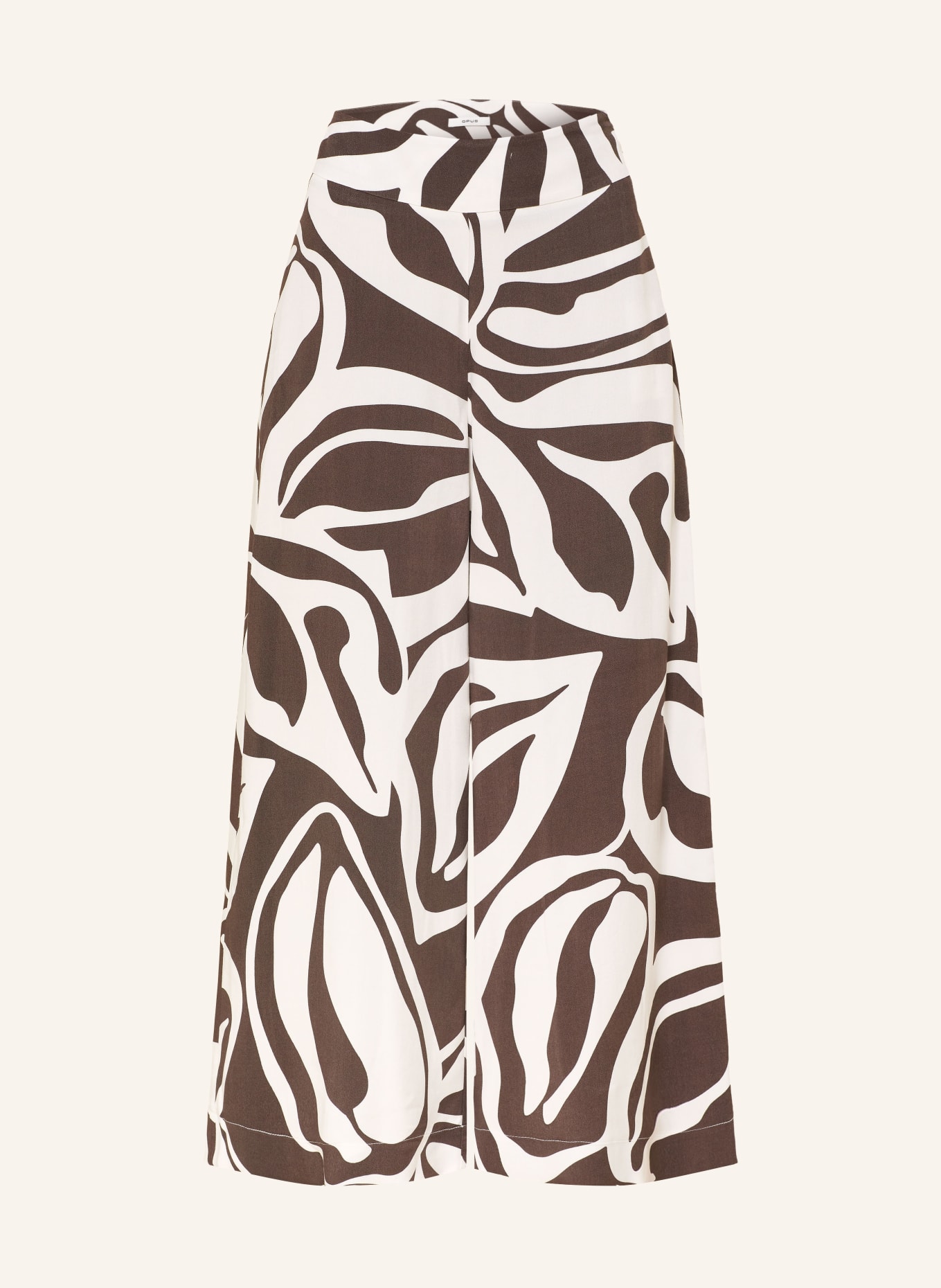 OPUS MISHA Culottes: DARK BROWN / WHITE