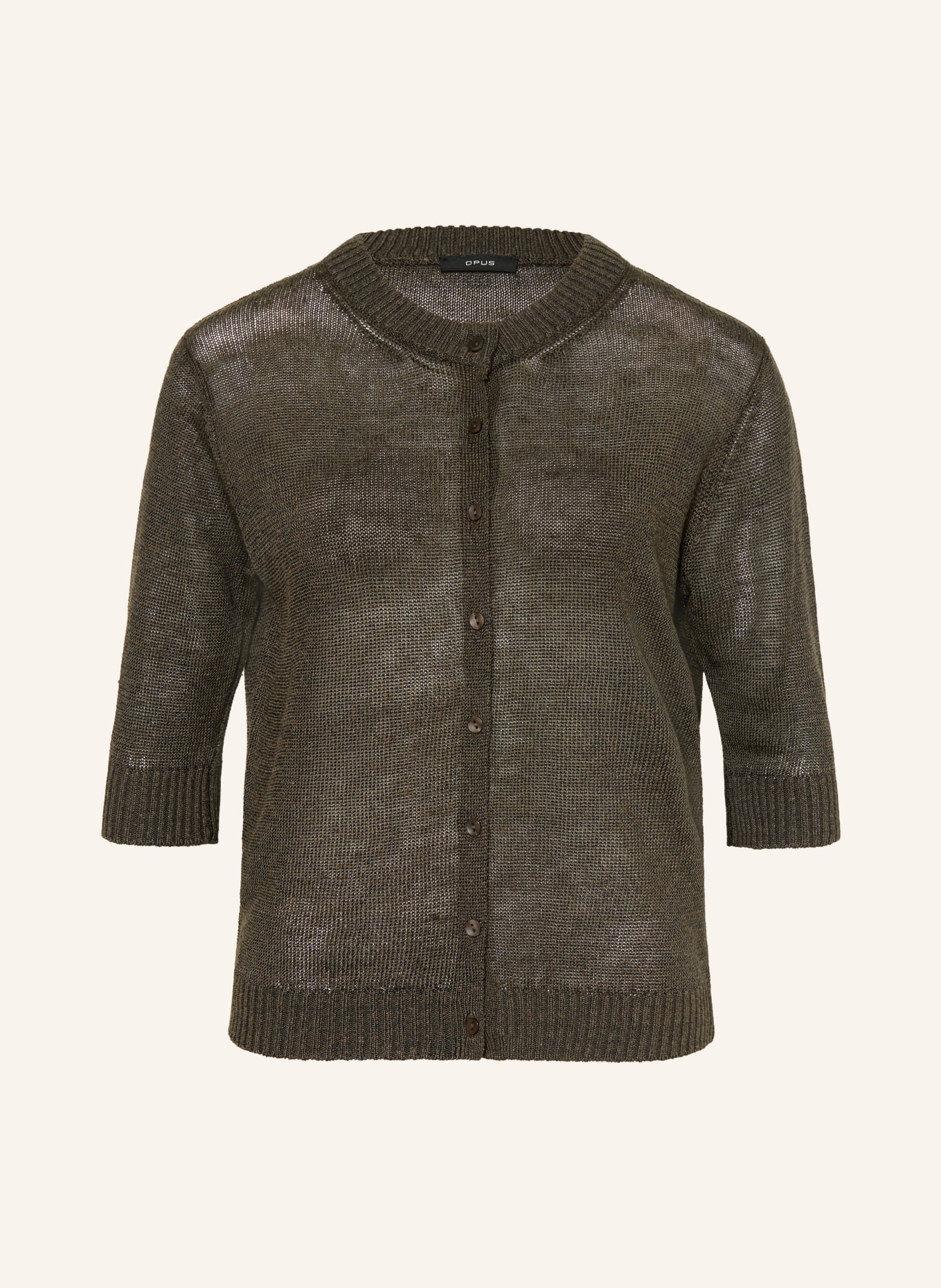 OPUS Svetr DATINA s lnem: KHAKI