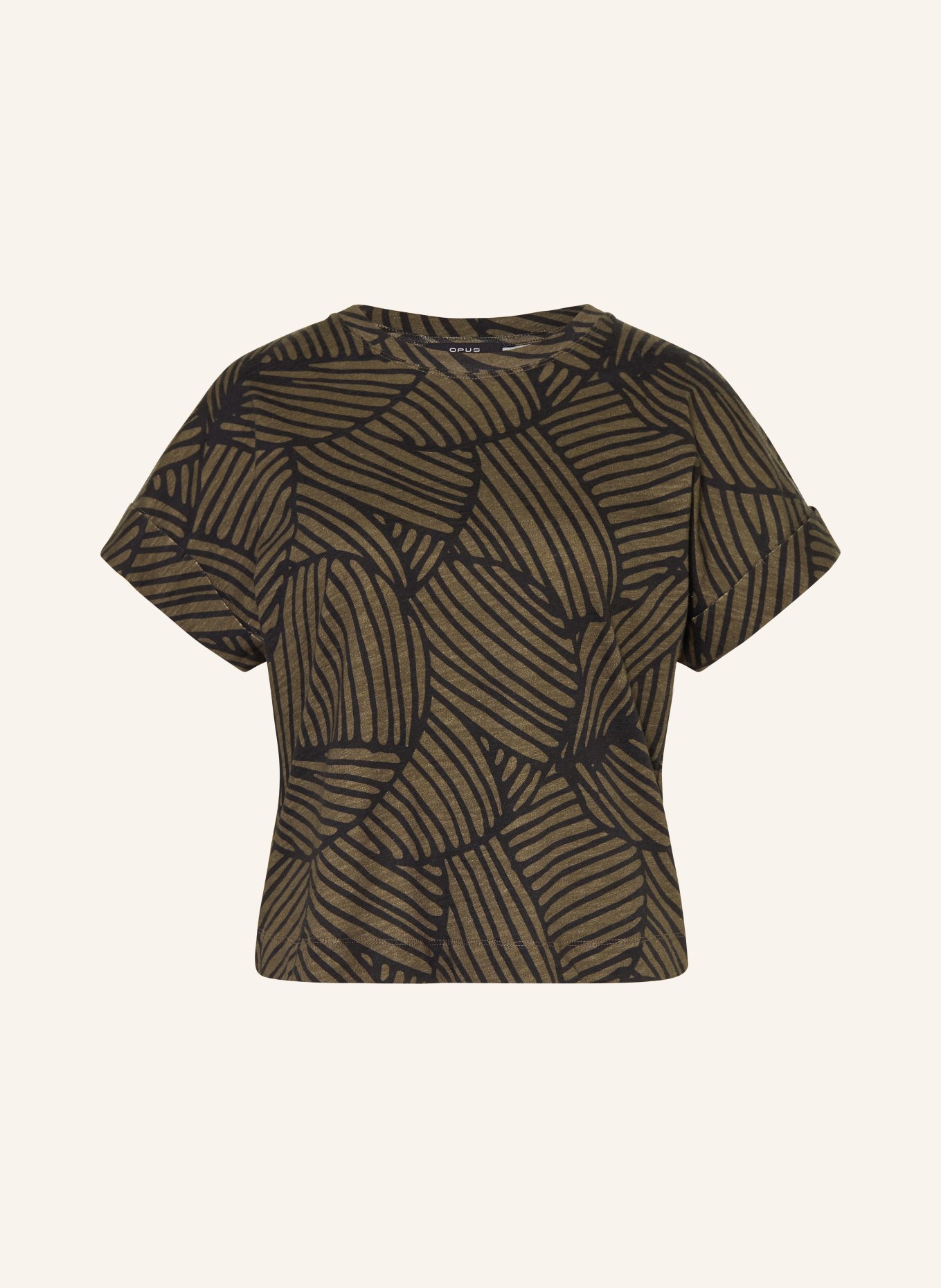 OPUS SOPRINTI T-Shirt: BLACK / DARK GREEN