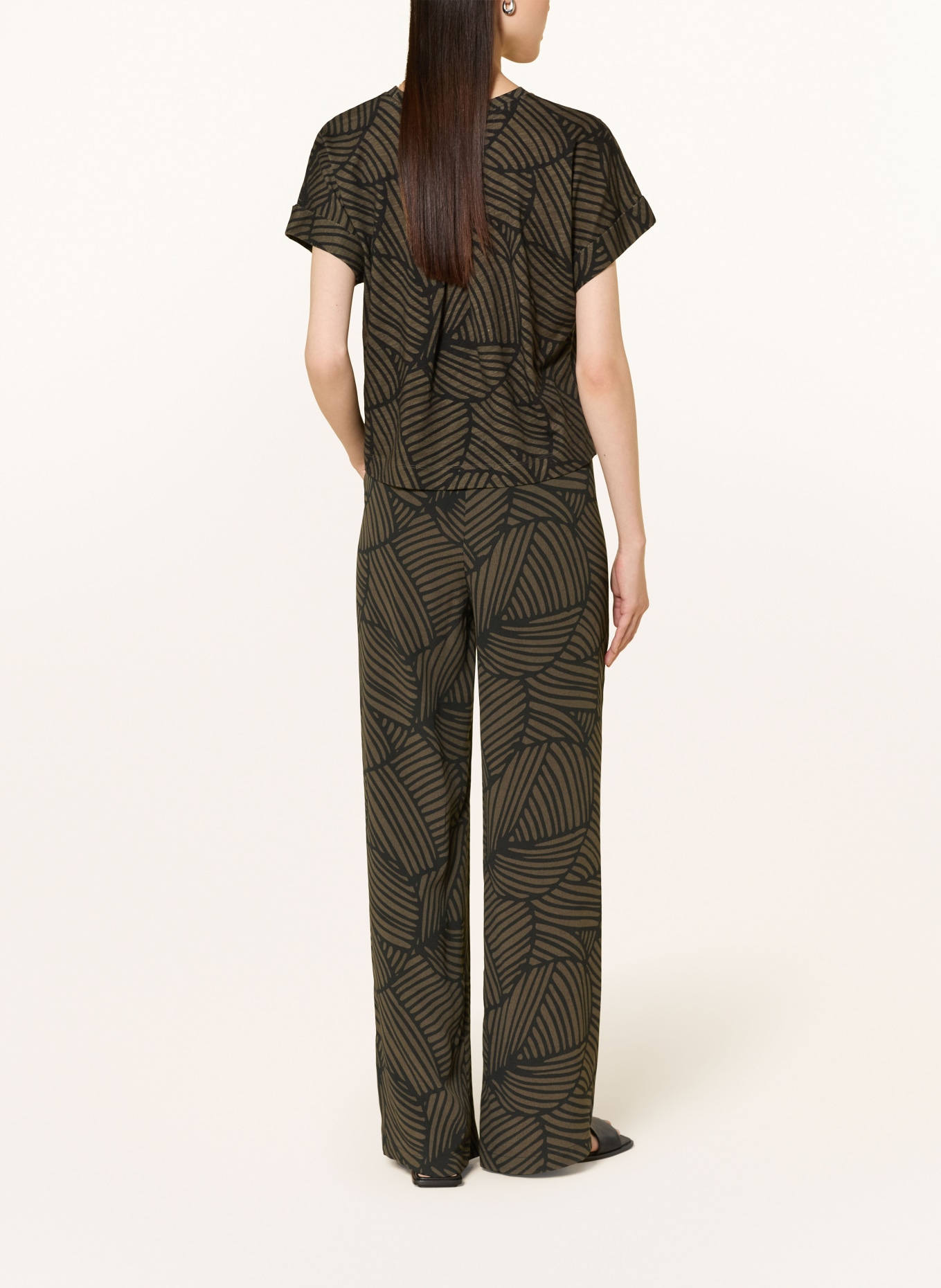 OPUS SOPRINTI T-Shirt: BLACK / DARK GREEN