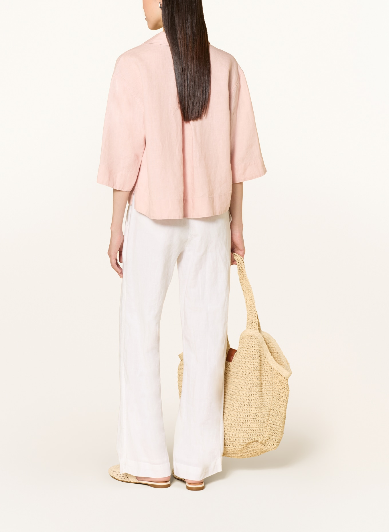 OPUS Linnen overhemd FLIPPA: ROSE CLAIR