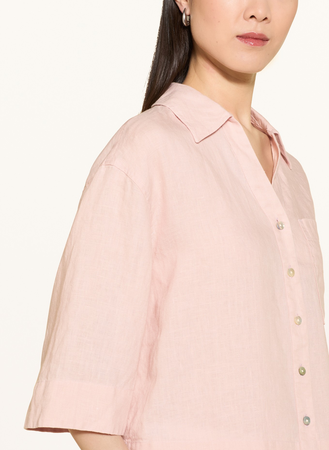 OPUS Linnen overhemd FLIPPA: ROSE CLAIR