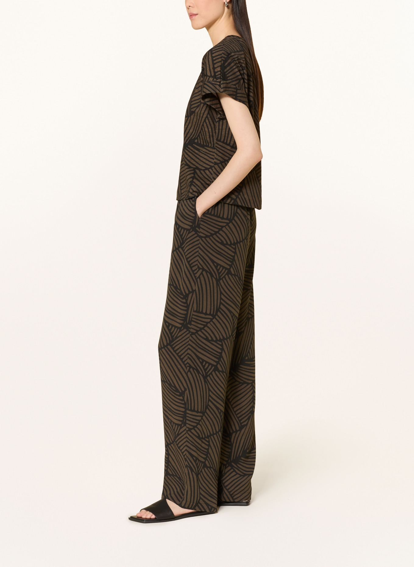 OPUS Marlenehose MAROU: SCHWARZ / KHAKI