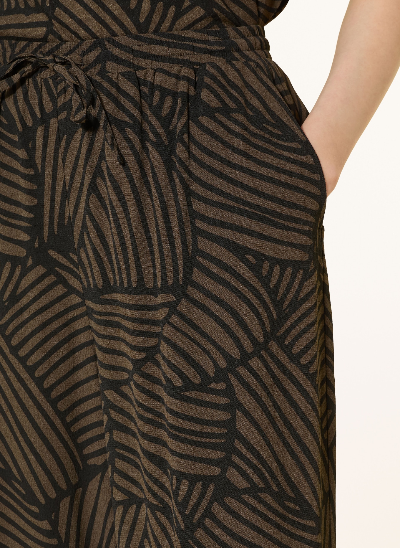 OPUS Marlenehose MAROU: SCHWARZ / KHAKI
