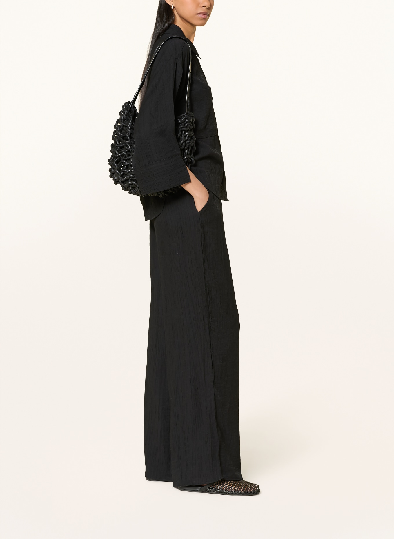 OPUS MAROU Marle Pants: BLACK