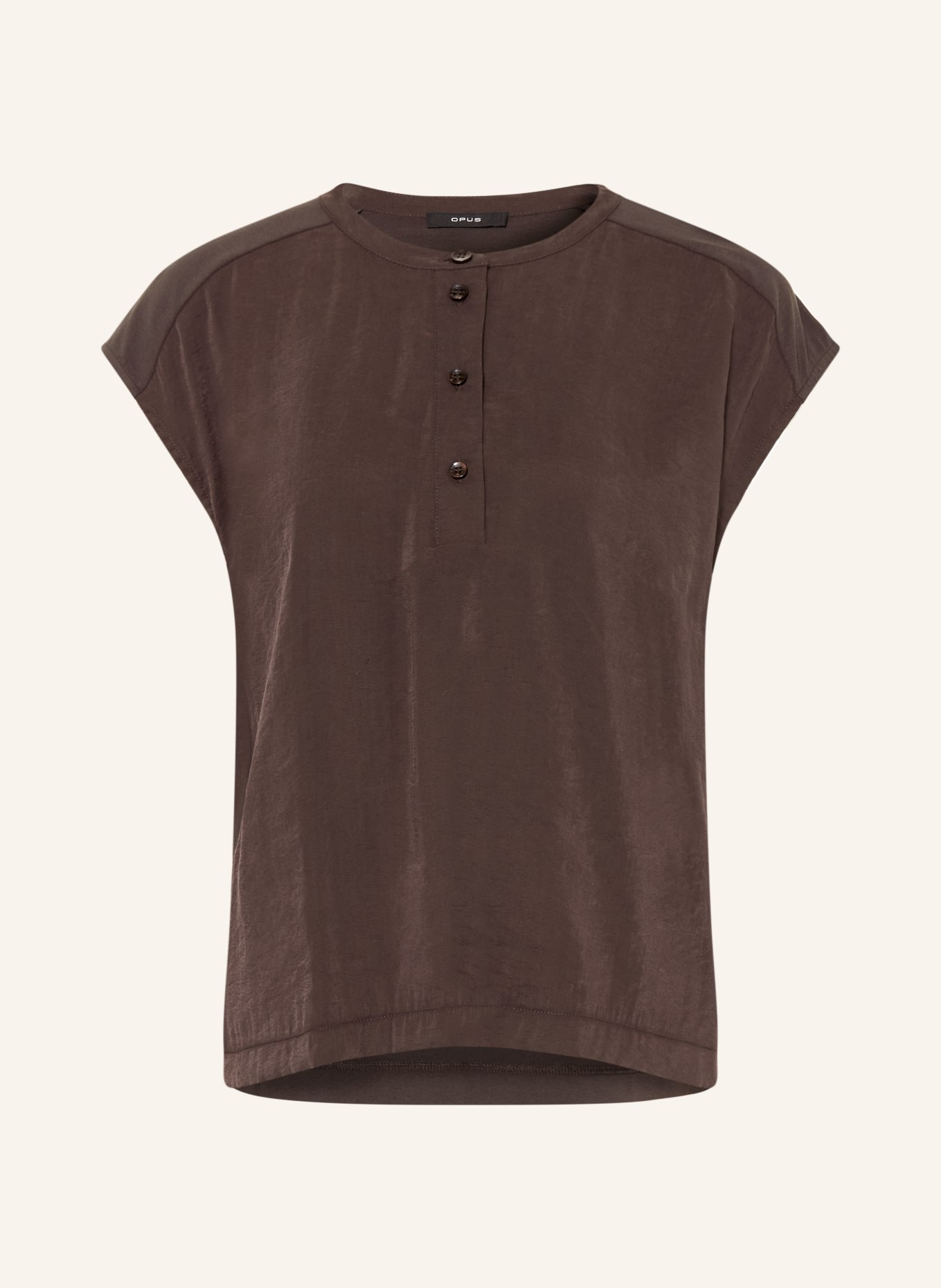 OPUS Blouse SAJULA: MARRON FONCÉ