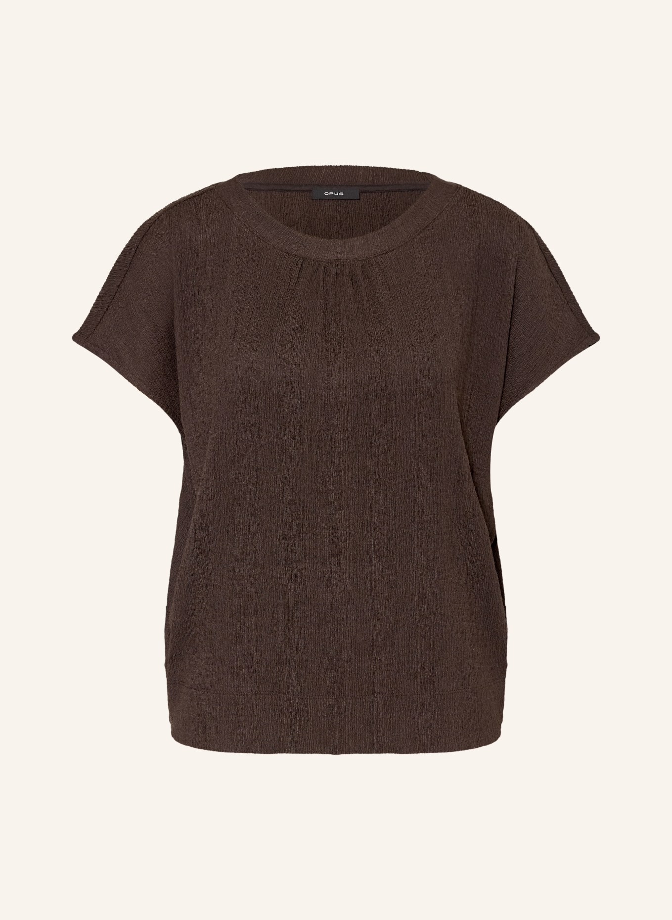 OPUS SALTI Blouse Shirt: DARK BROWN